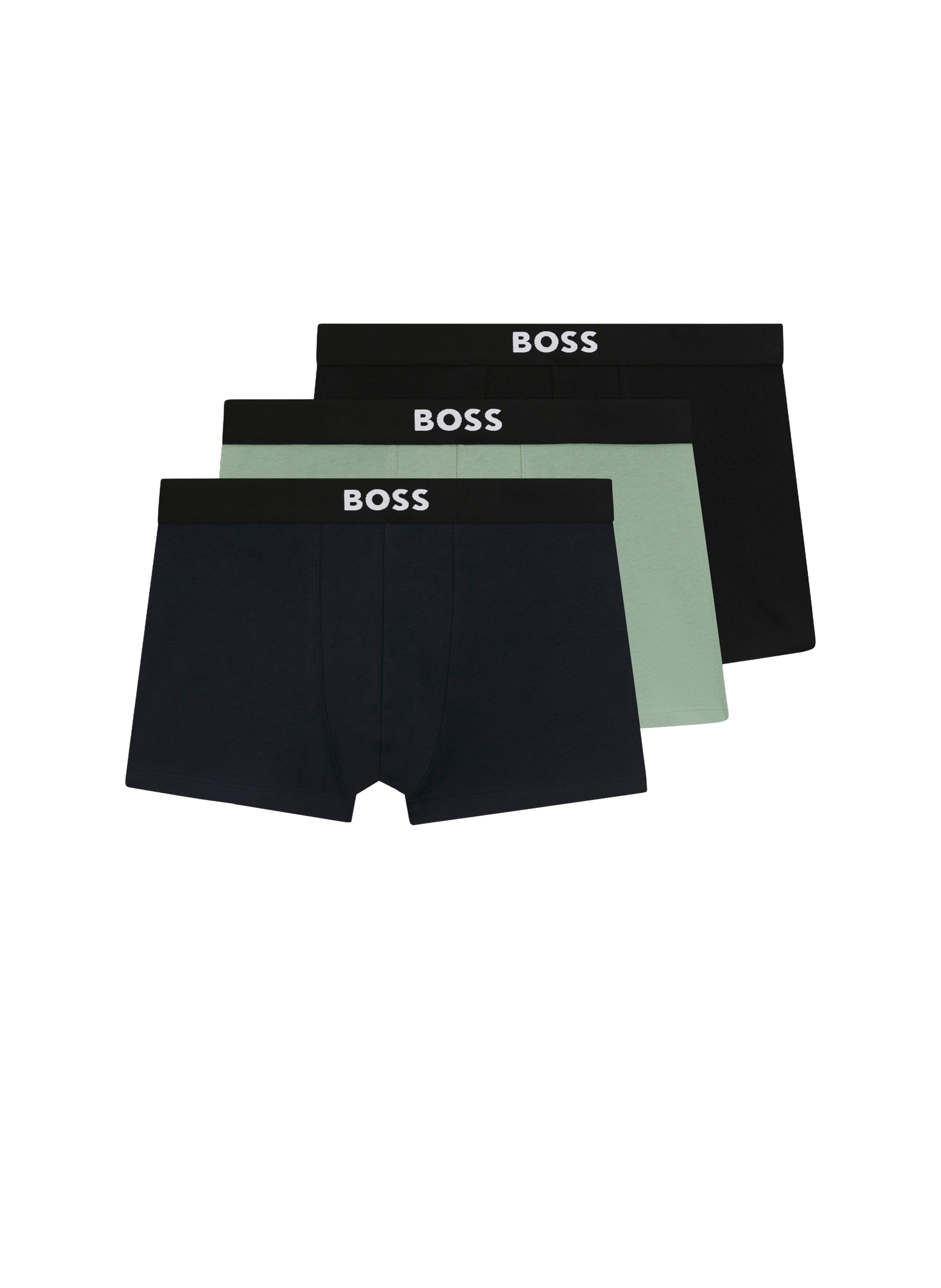 Lot de 3 boxers en coton mélangé BOSS Multicolore