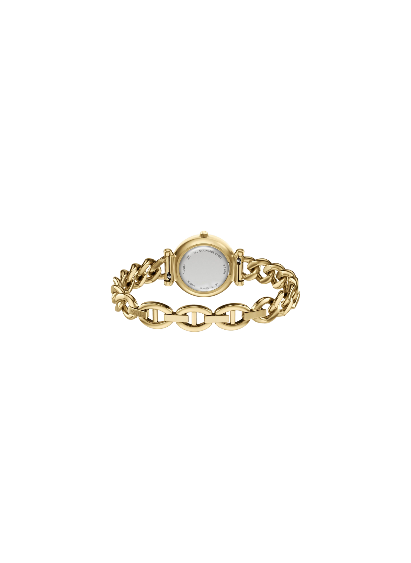 Montre quartz Carlie Mini bracelet chaine FOSSIL Vert