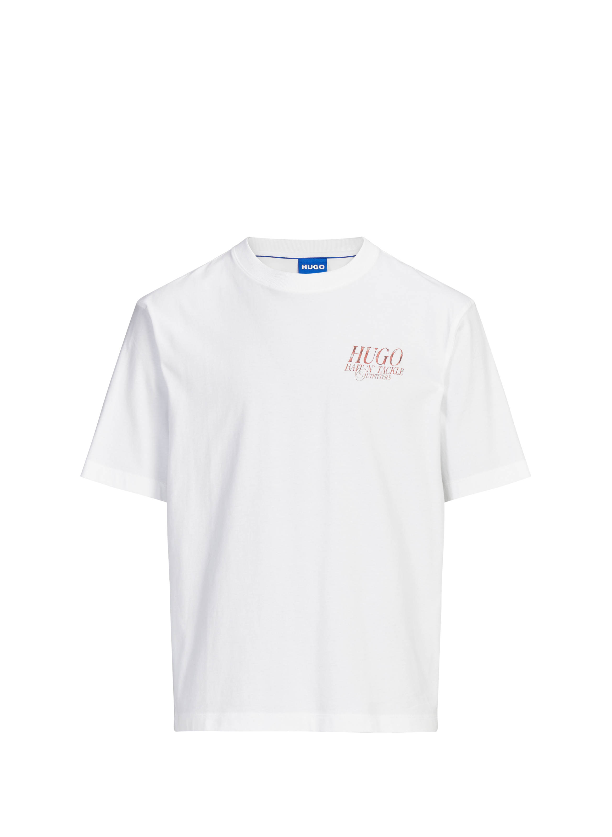 Printed T-shirt HUGO BLUE White