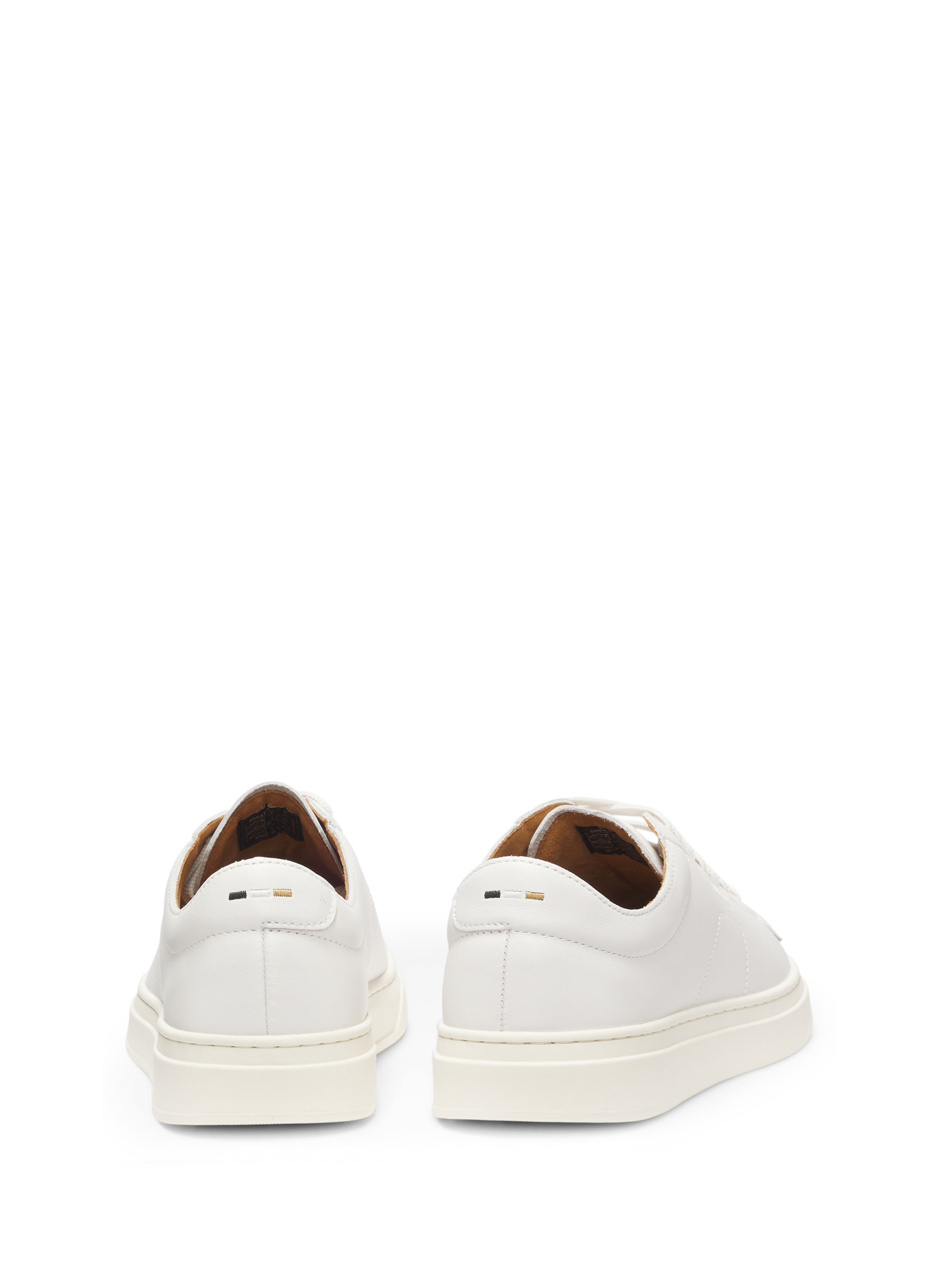 Baskets basses Kieran en cuir de vache HUGO BOSS Blanc