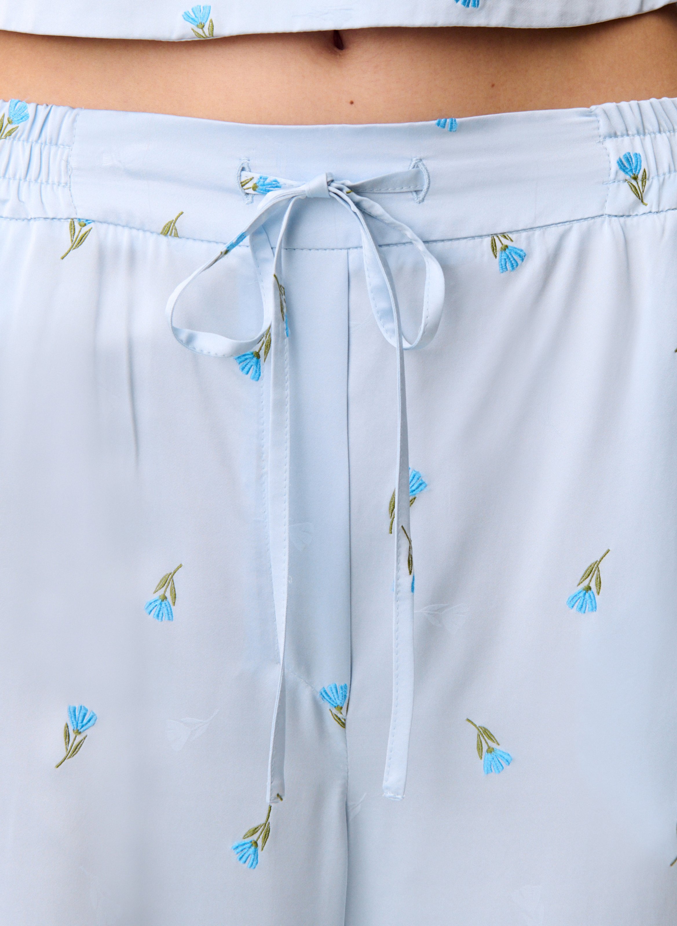 Pantalon large imprimé CLAUDIE PIERLOT Bleu