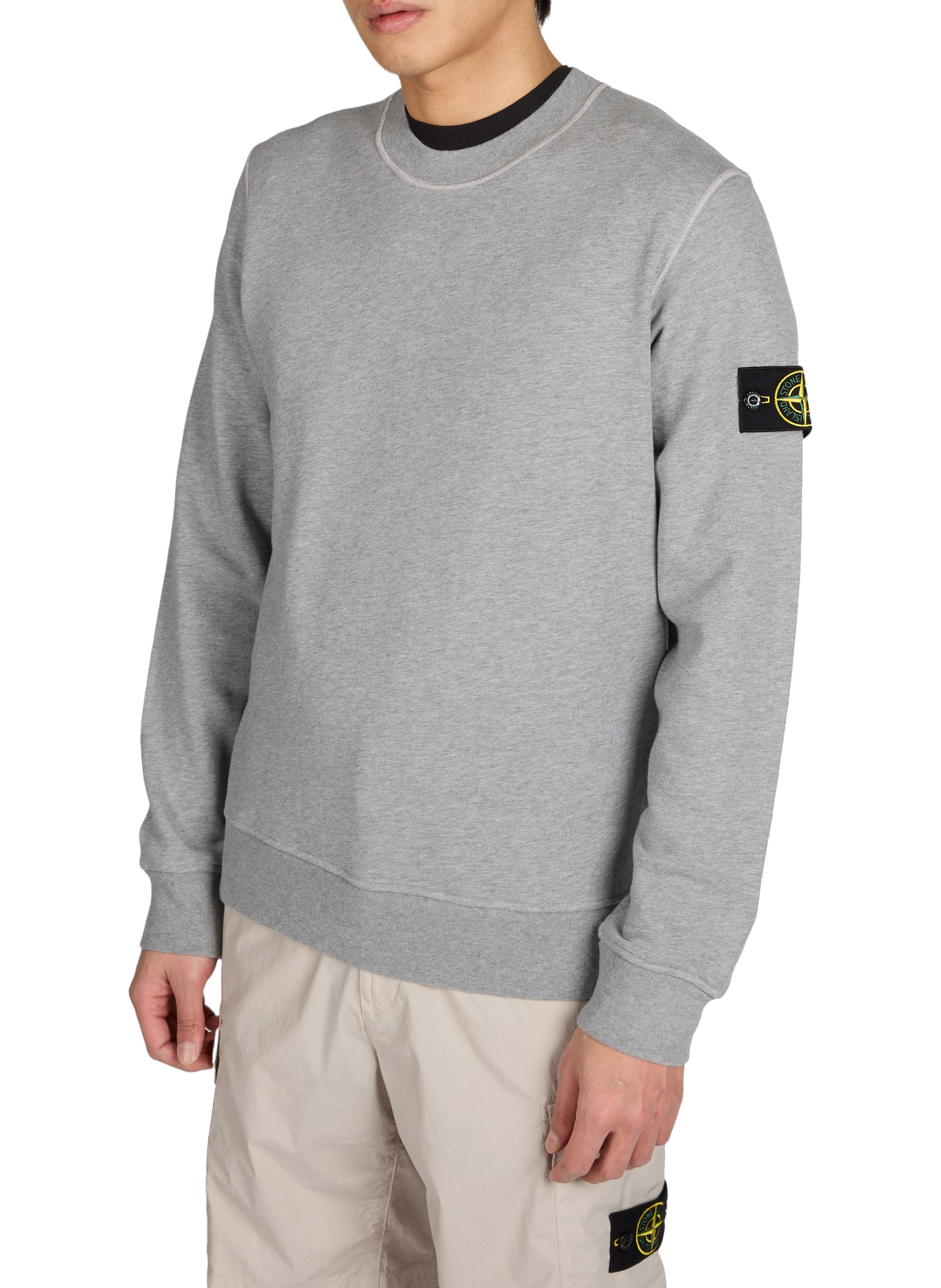 Sweatshirt en coton STONE ISLAND Gris