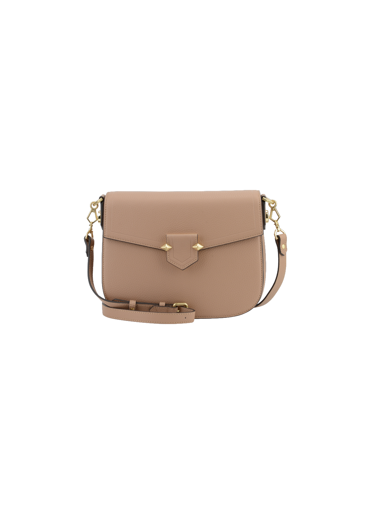 Sèvres | sac porté main et épaule mm en cuir de vachette POURCHET Marron