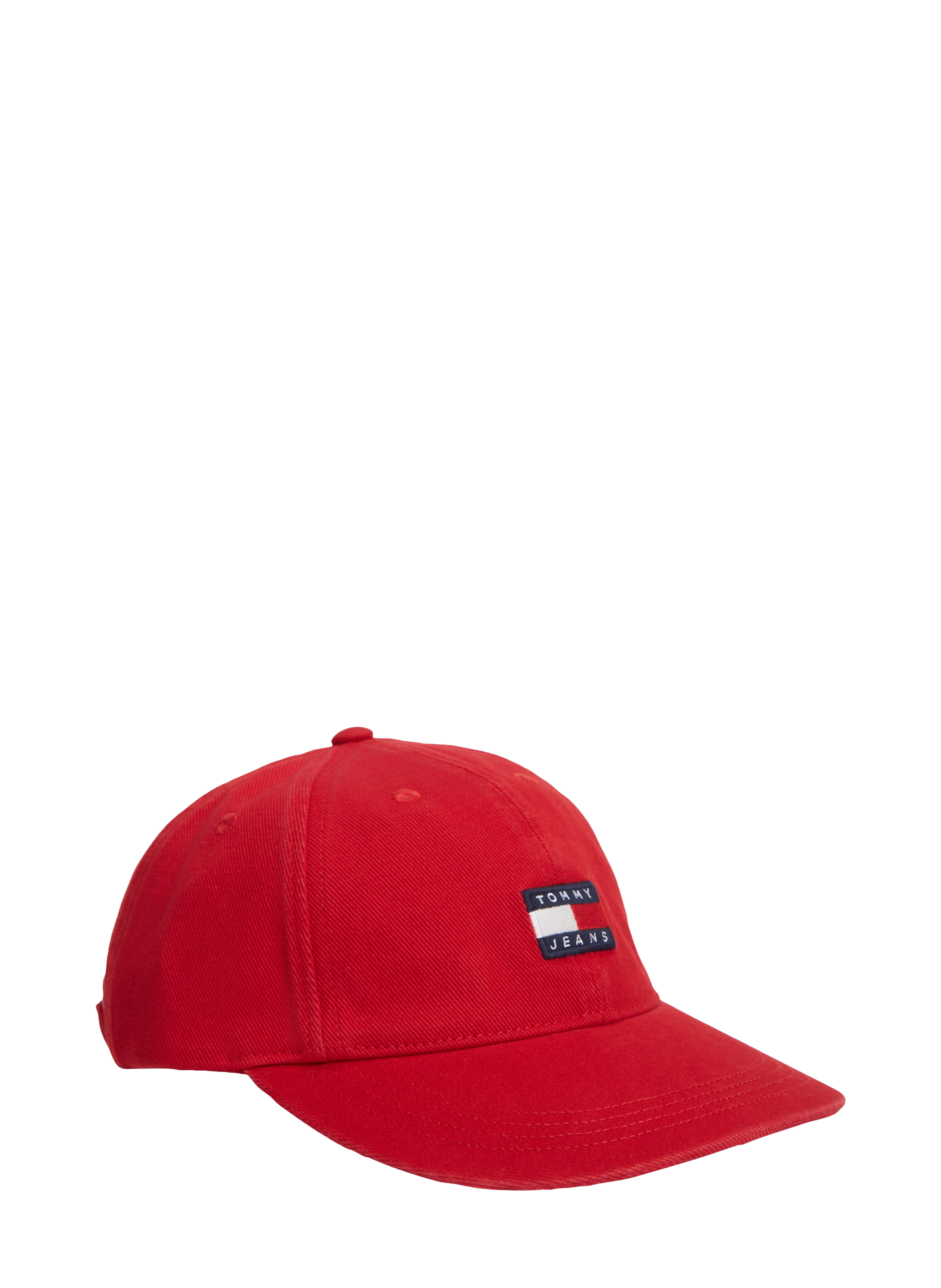 Cotton Logo Baseball Cap TOMMY HILFIGER Red