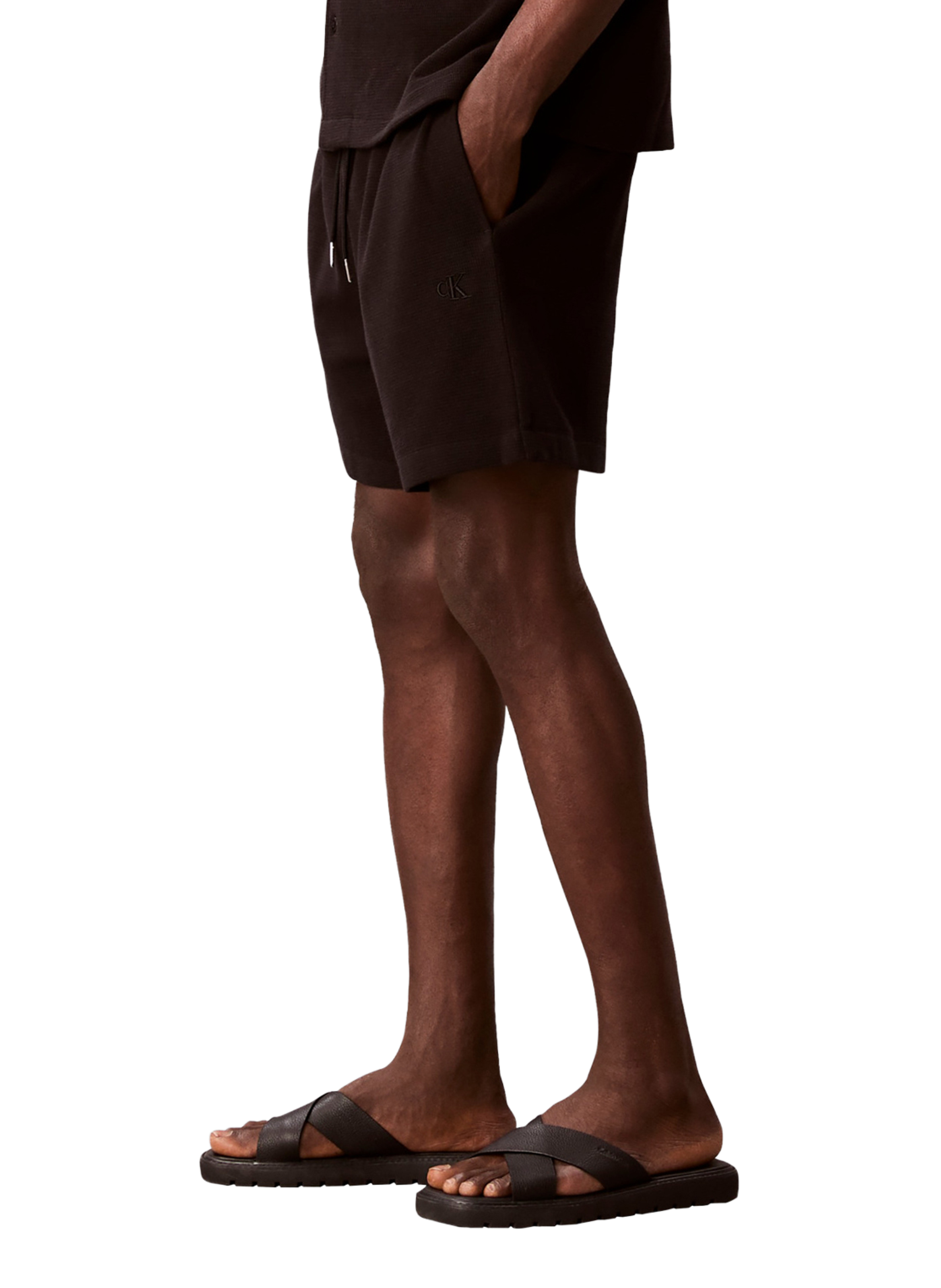 Short à taille élastique CALVIN KLEIN Noir