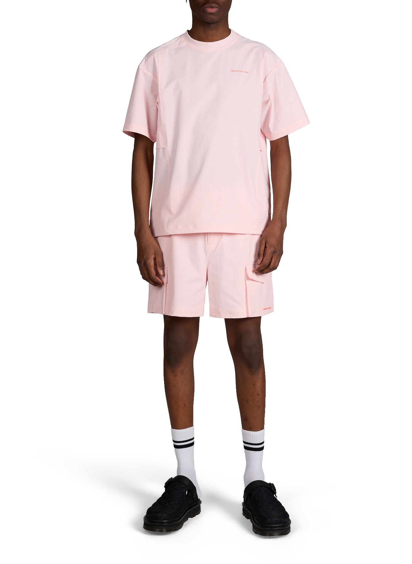 Gerader Shorts mit Taschen GERTRUDE ET GASTON Rosa