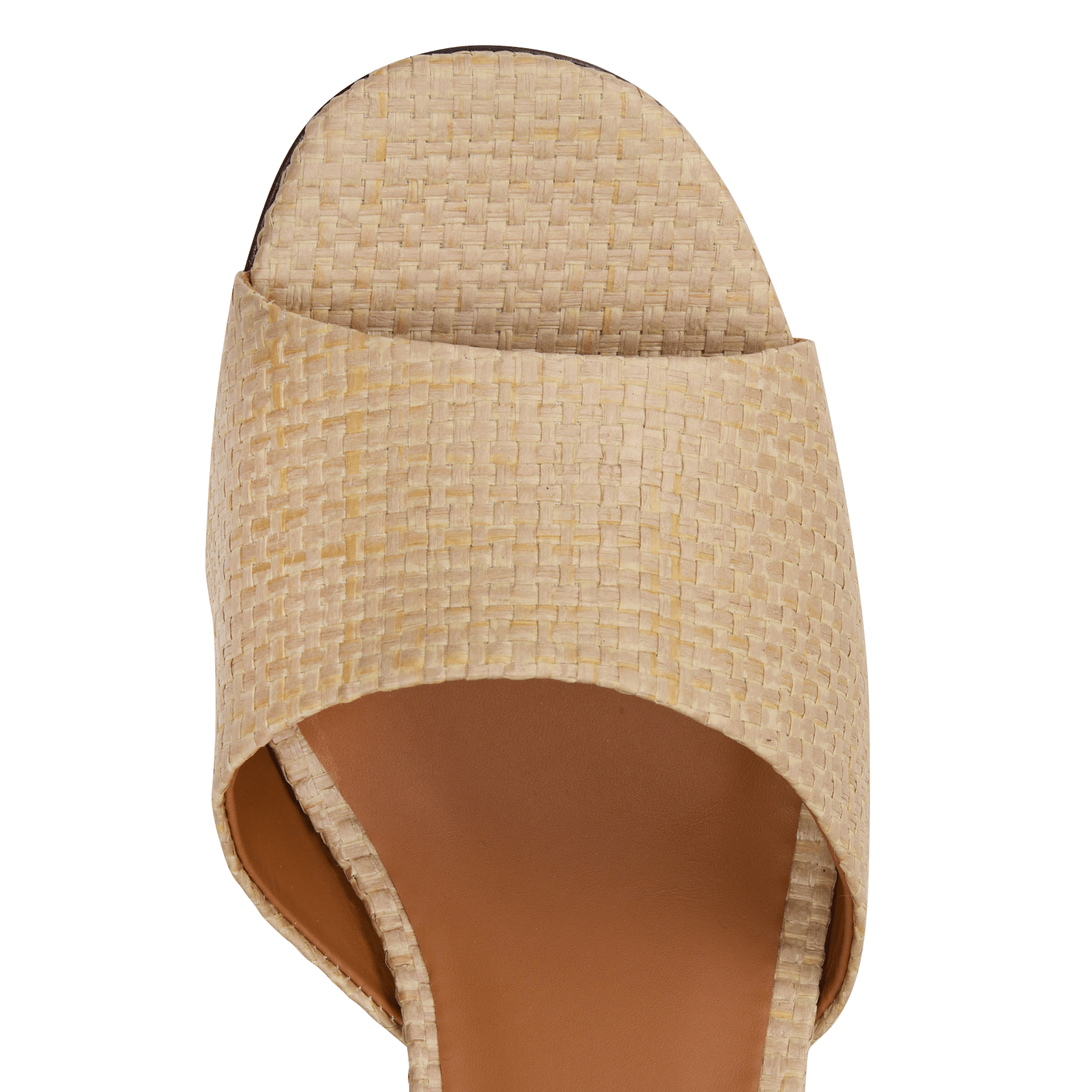 Sandales à talons en raphia n°789 RIVECOUR Beige