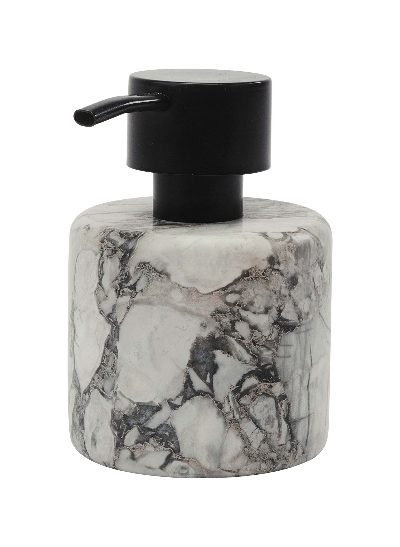 Seifenspender aus Marmor von Nero | Weiss AQUANOVA Haus