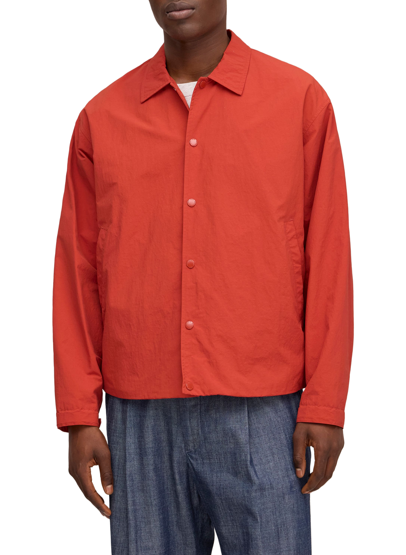 Lightweight jacket with classic collar NN.07 Red
