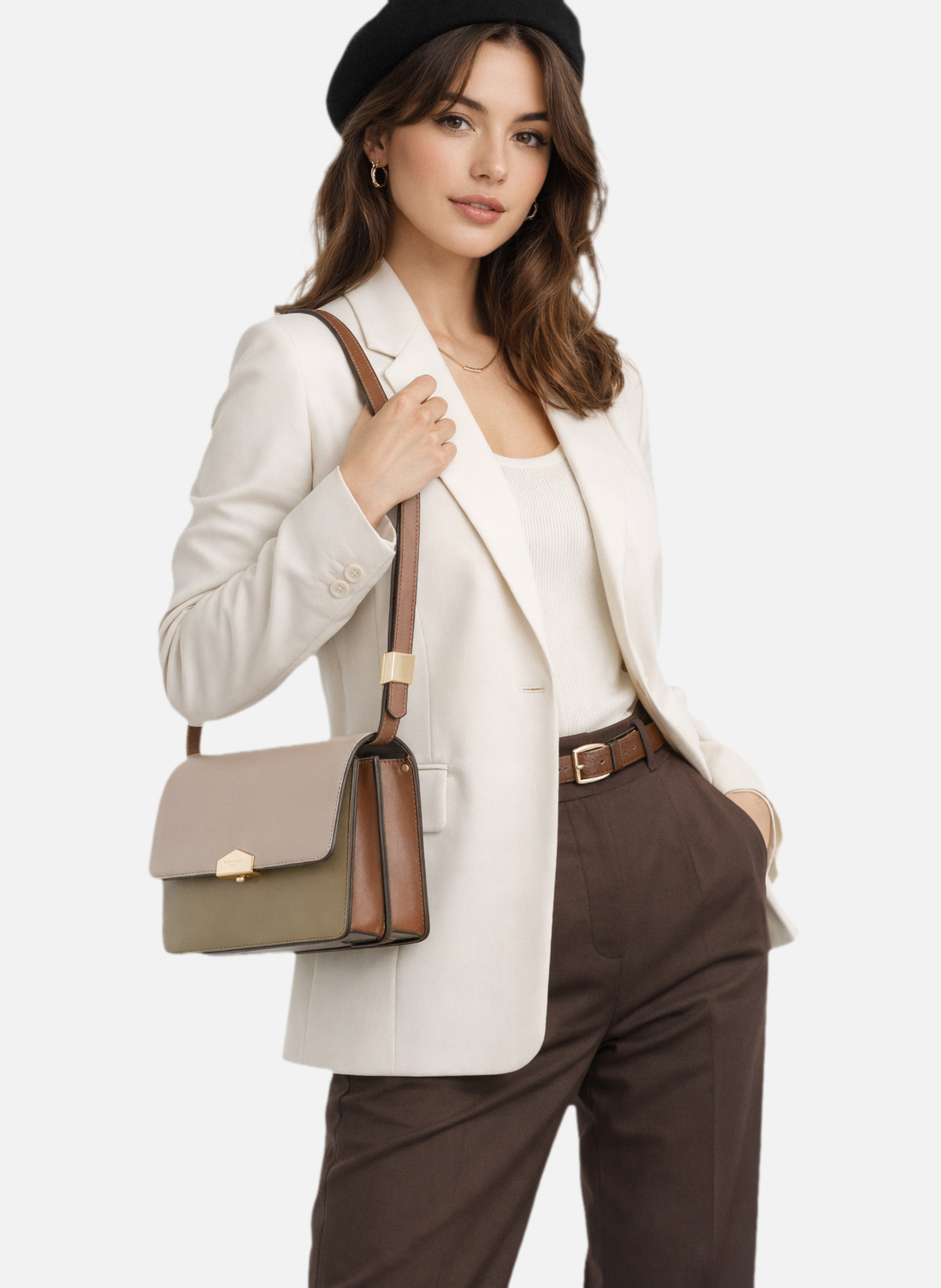 Anjou | sac porté travers POURCHET Multicolore