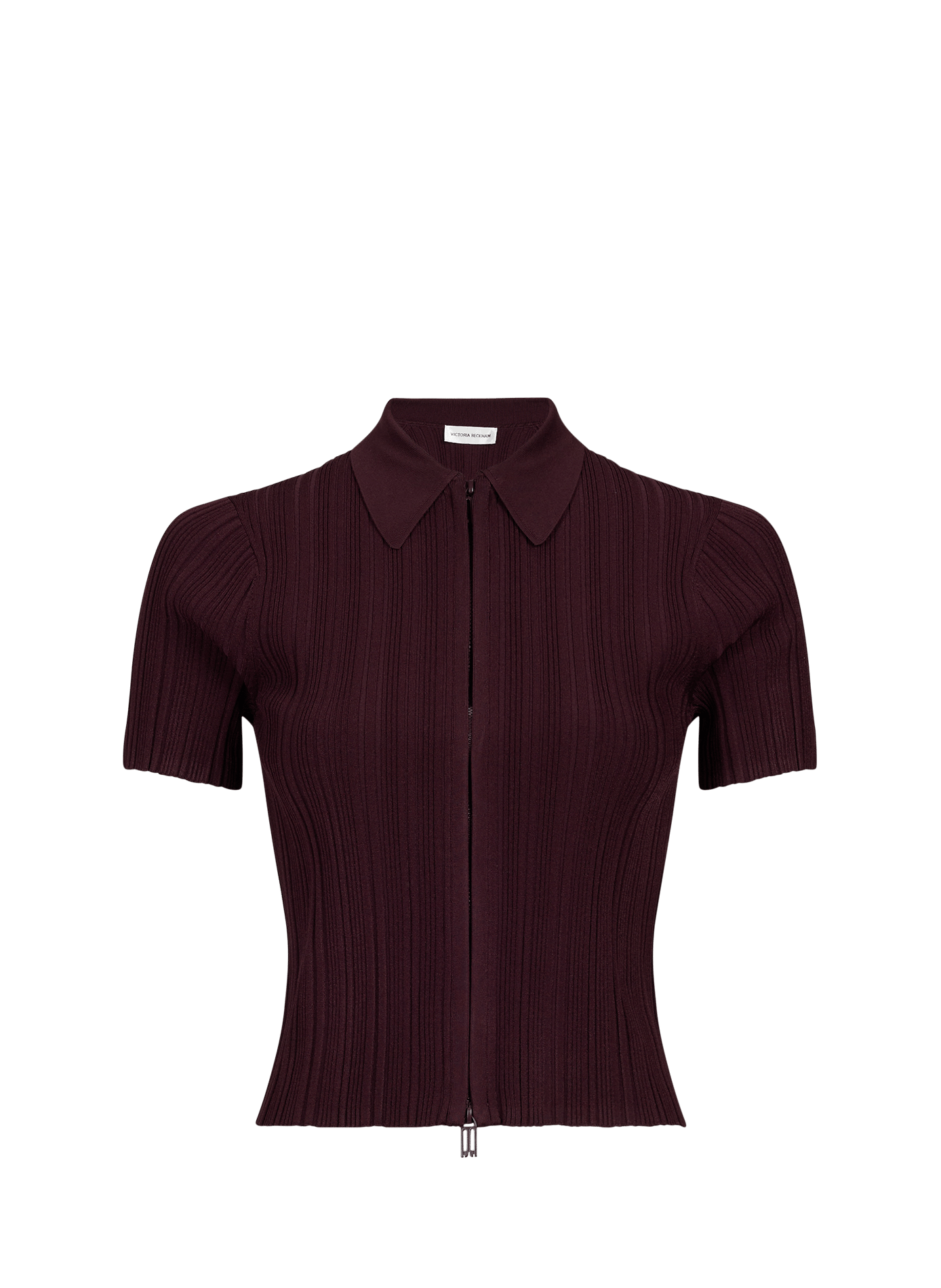 Rechte top met klassieke kraag VICTORIA BECKHAM Rood