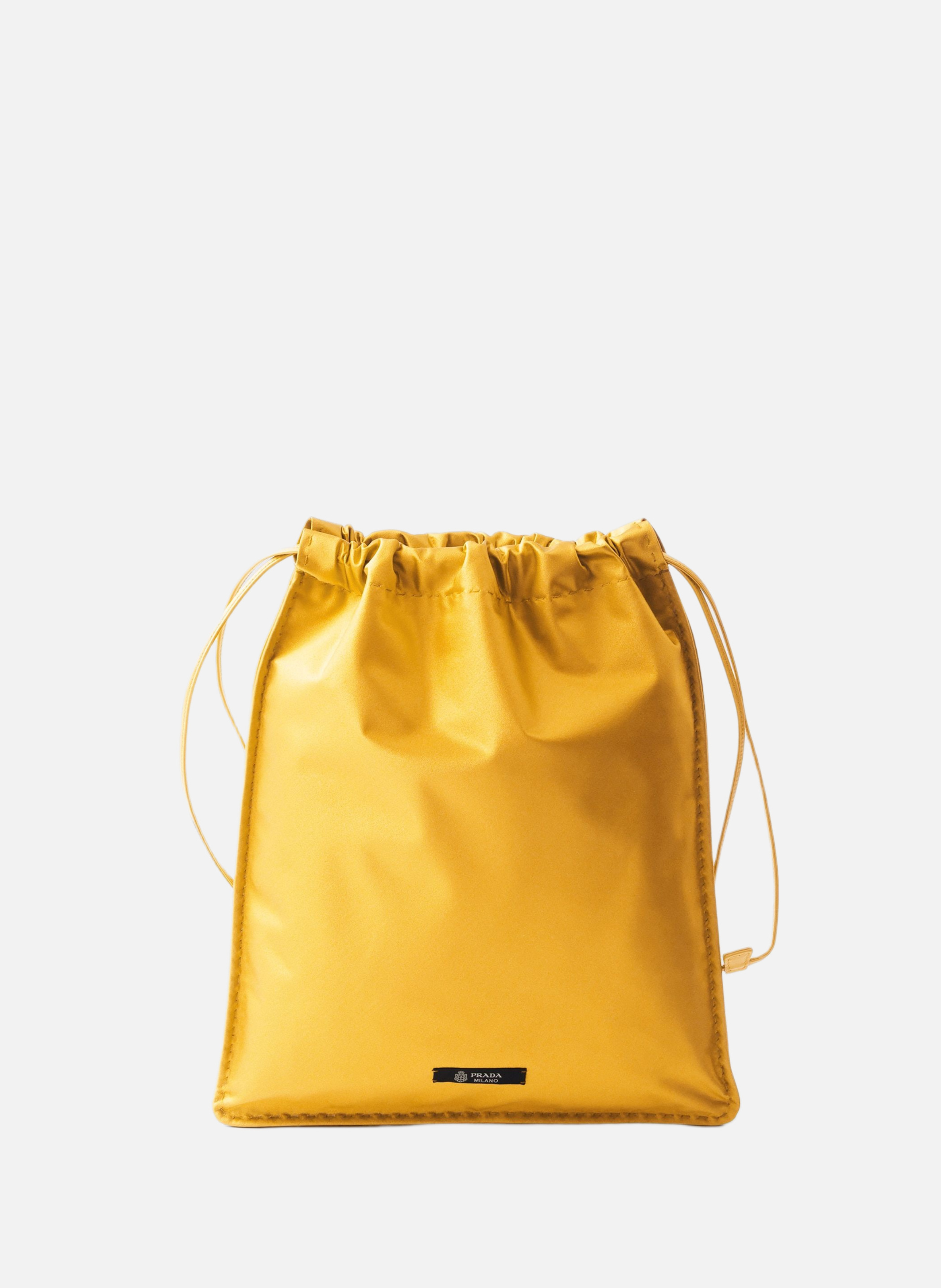 Pochette prada wish en duchesse de soie PRADA Jaune