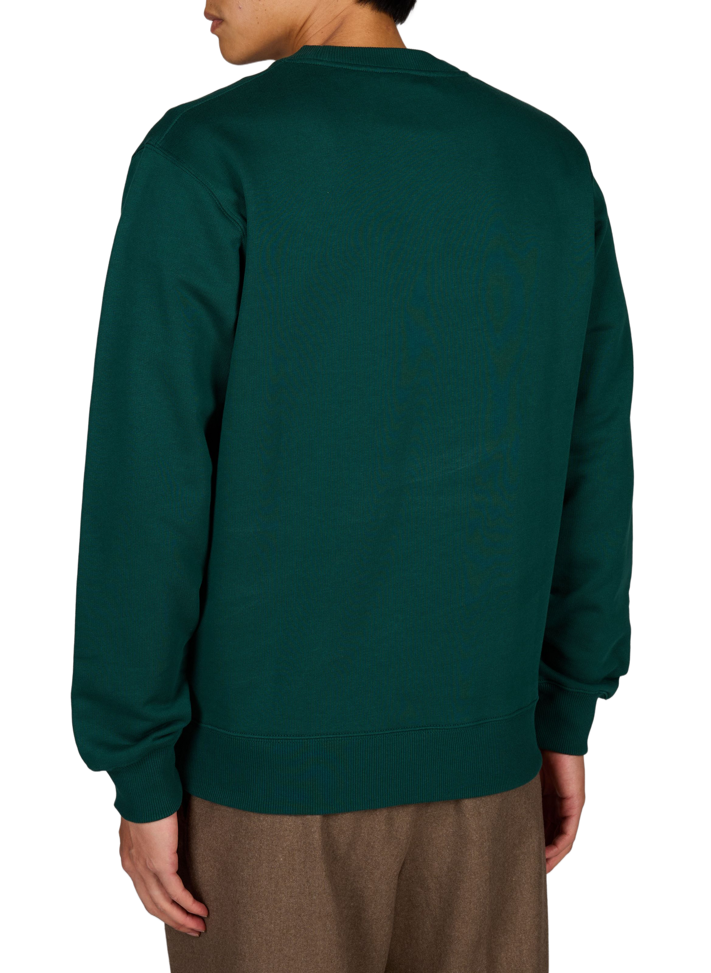 Sweat à col rond en coton | Vert DROLE DE MONSIEUR Homme