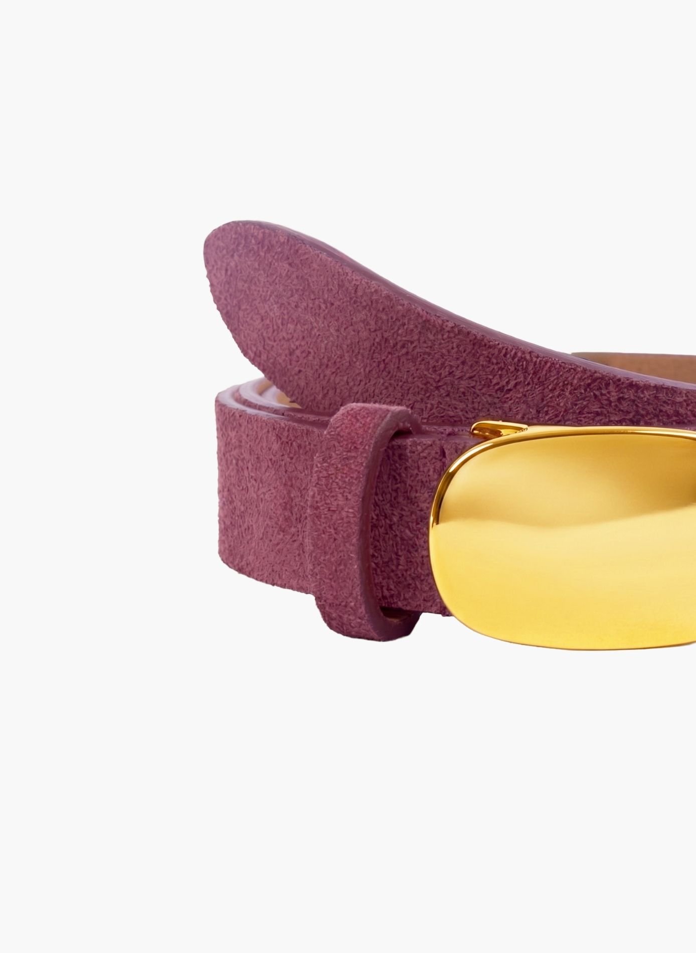 Ceinture gaïa cuir daim JULES & JENN Rouge