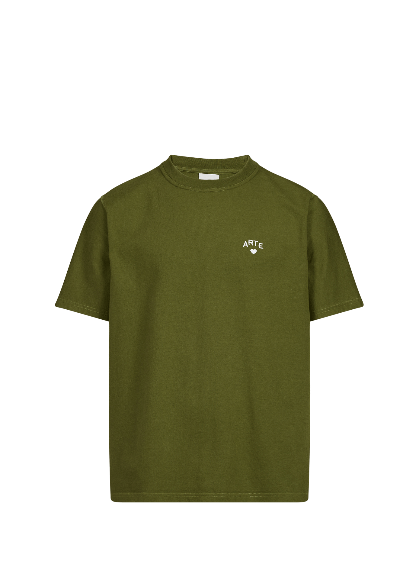 Oversize Rundhalsausschnitt T-Shirt aus Baumwolle ARTE ANTWERP Grun