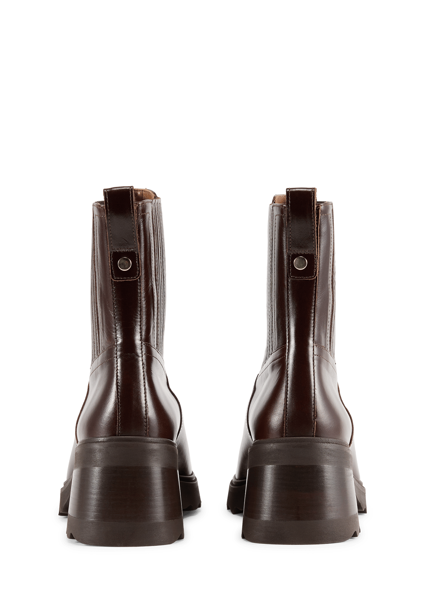 Bottine Lison à talons en cuir BOBBIES Marron