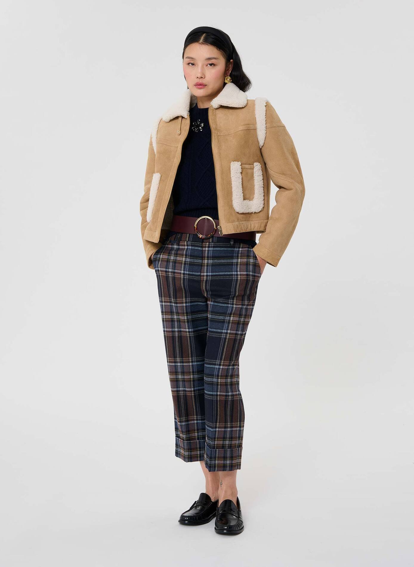 Tara Jarmon Tara Jarmon Manteau peau lainee muse