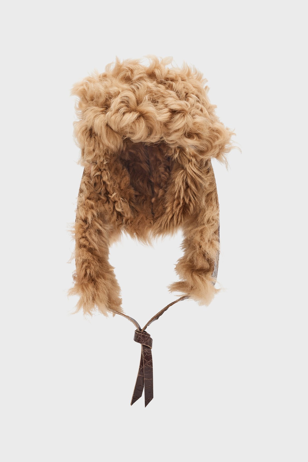 Chapka en cuir et laine - deedee GERARD DAREL Marron