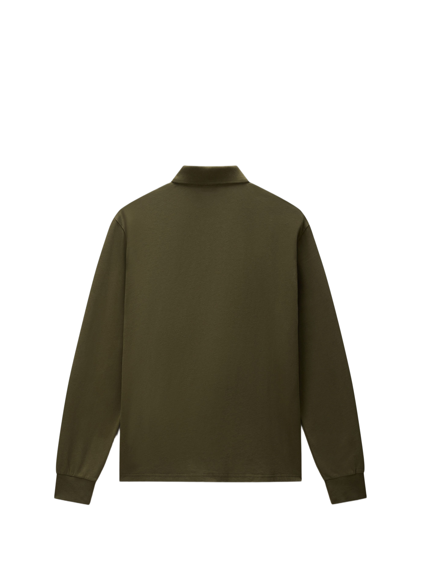 Plain long-sleeved polo shirt NAPAPIJRI Khaki