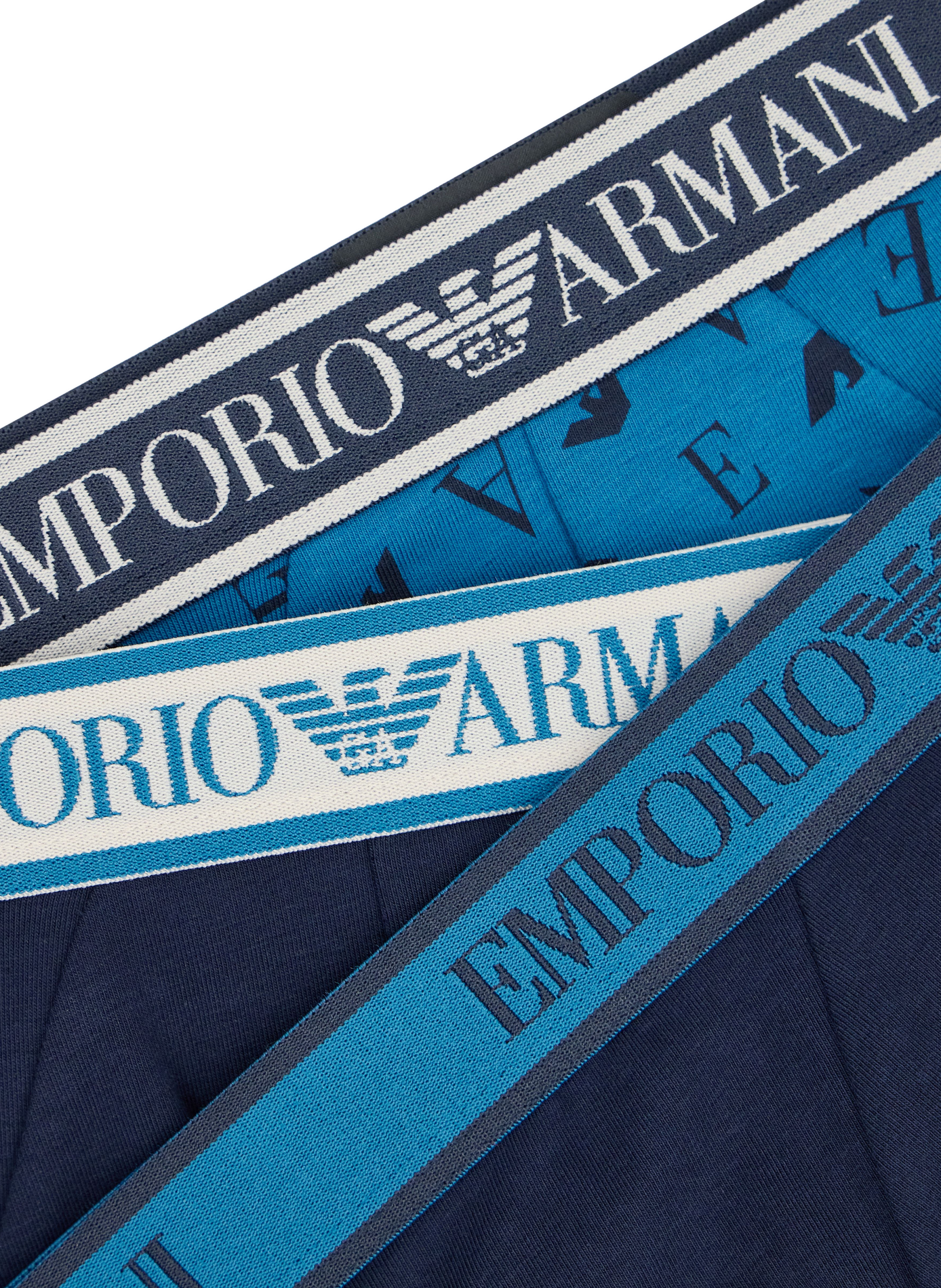 Set van 3 slips in gemengd katoen EMPORIO ARMANI Veelkleurig