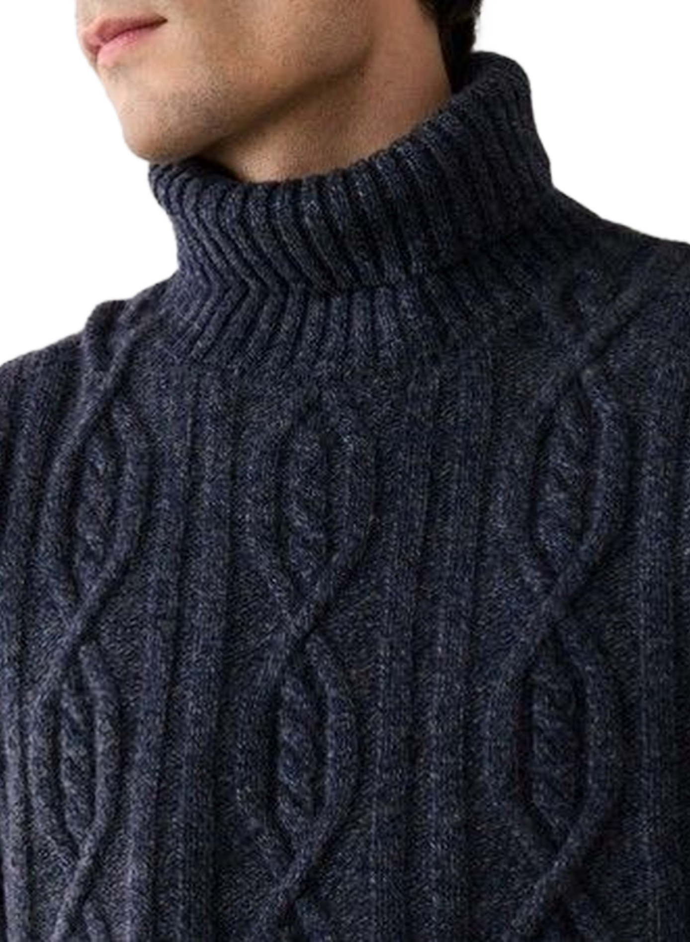 Wool high-neck jumper FACONNABLE Blue