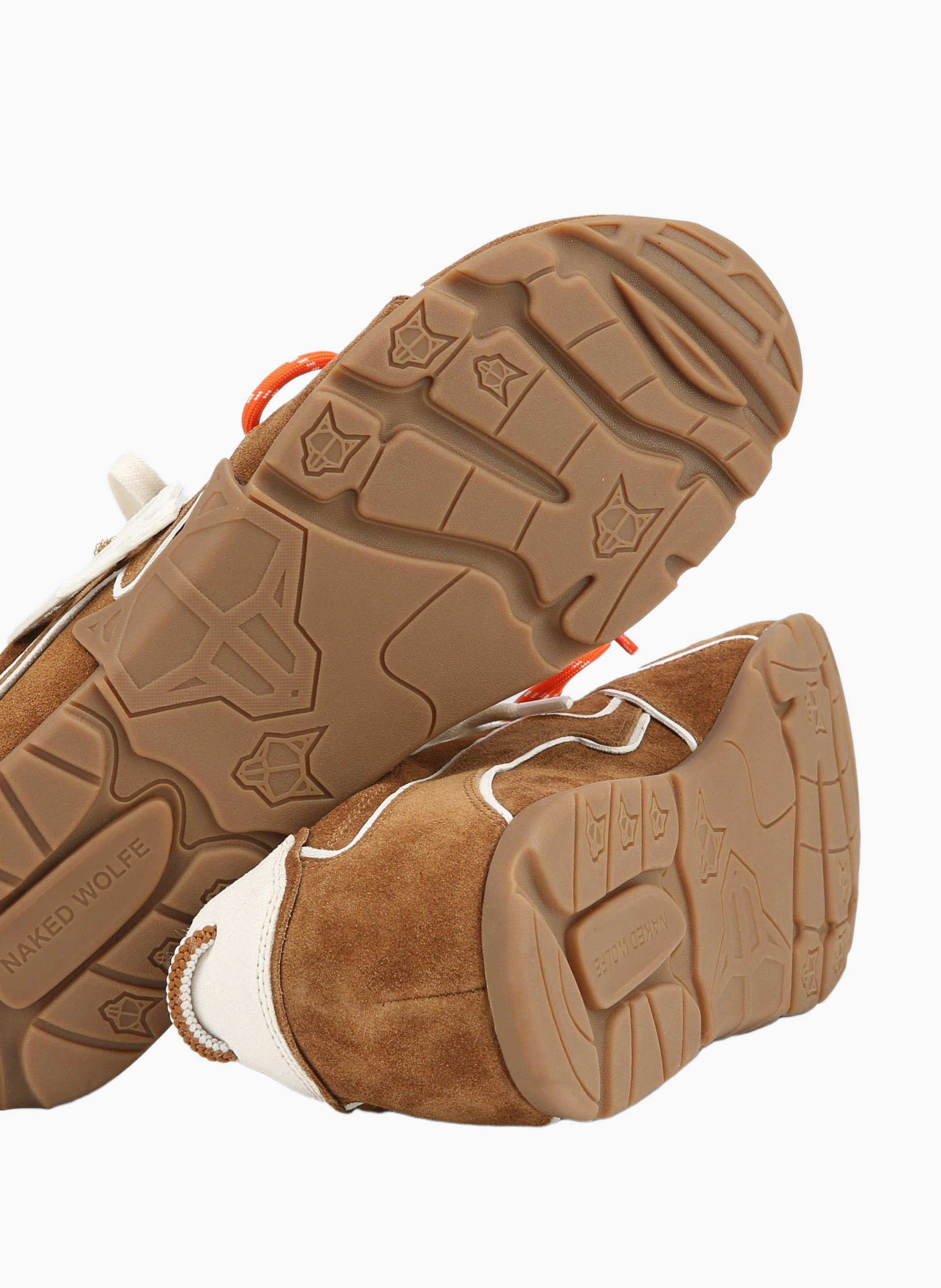 Baskets ace m en daim NAKED WOLFE Marron