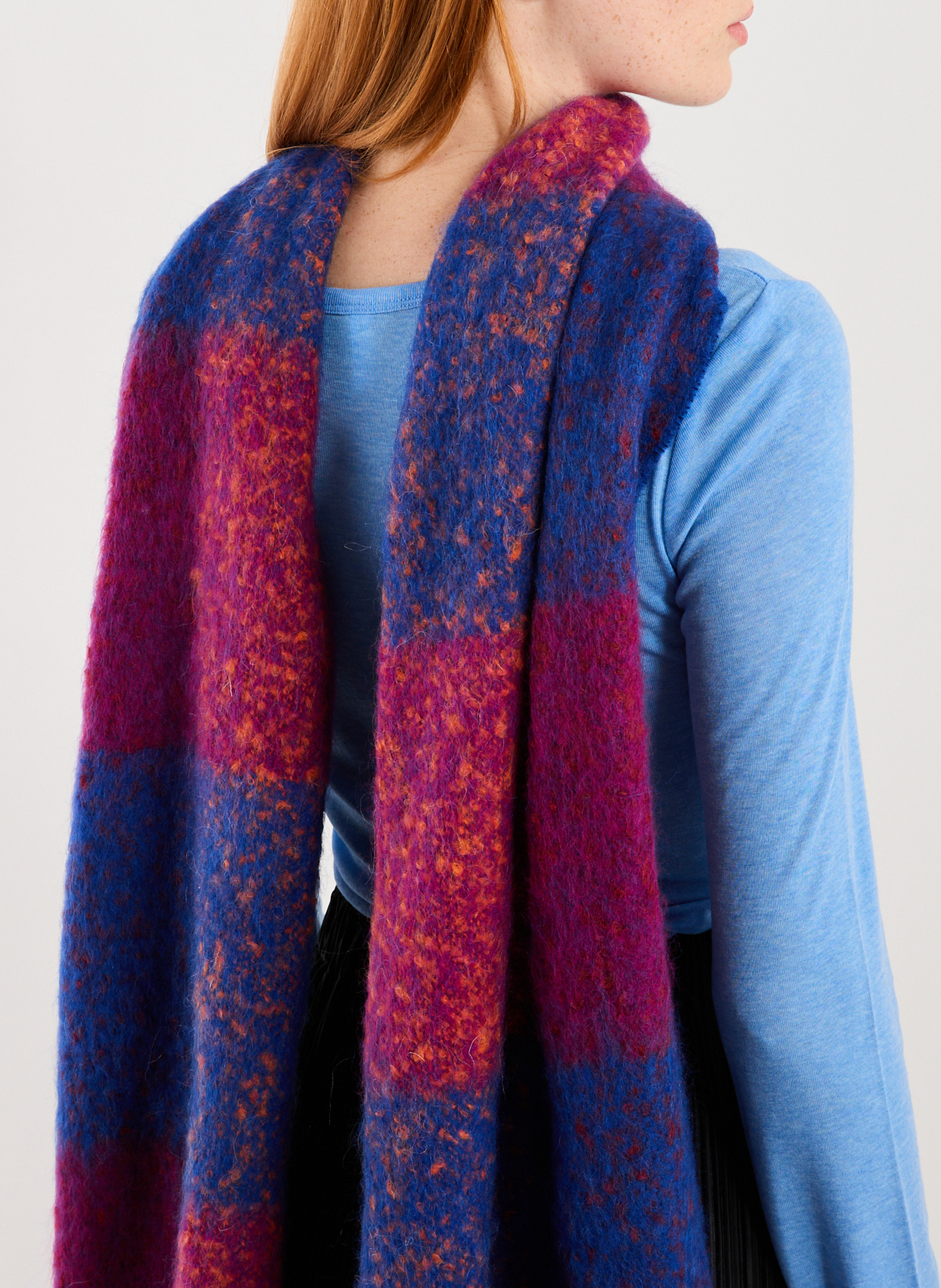 Checked Major Scarf AU PRINTEMPS PARIS Multicolour