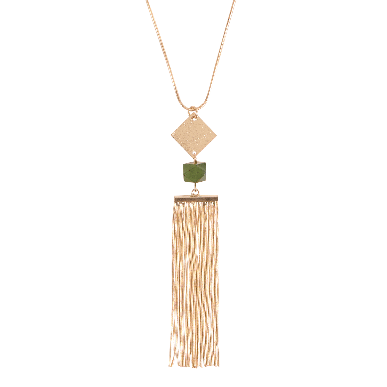 Lange ketting met franjes LA FEE MARABOUTEE Goud