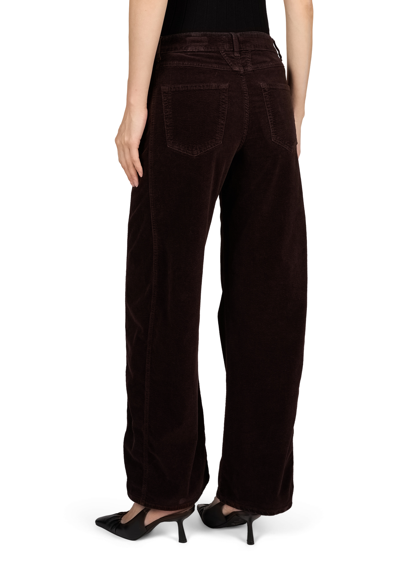 Corduroy cotton blend Tori jeans CLOSED Brown