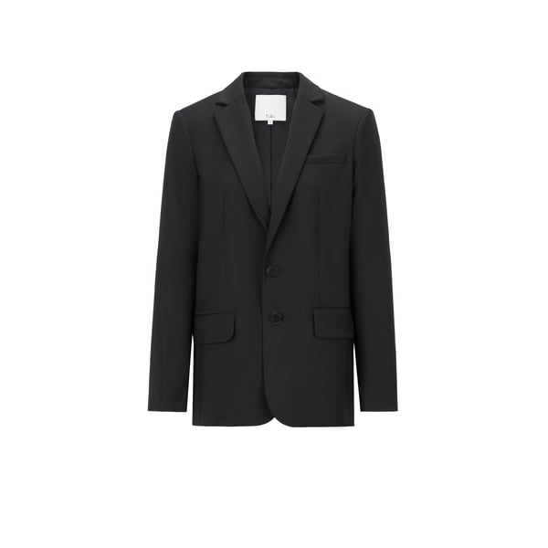 Veste détails ajourés en laine mélangée