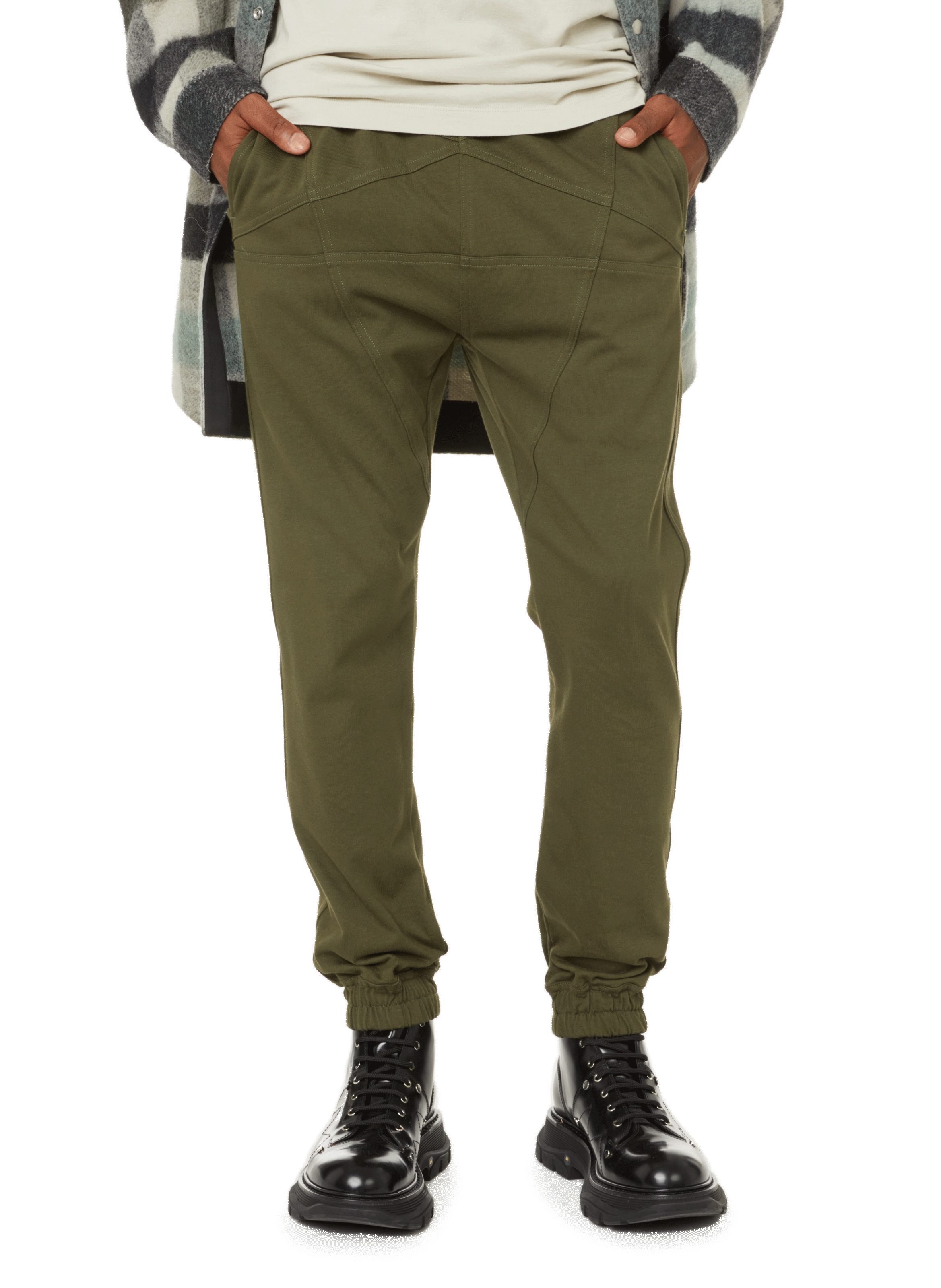 Cotton joggers RICK OWENS Green