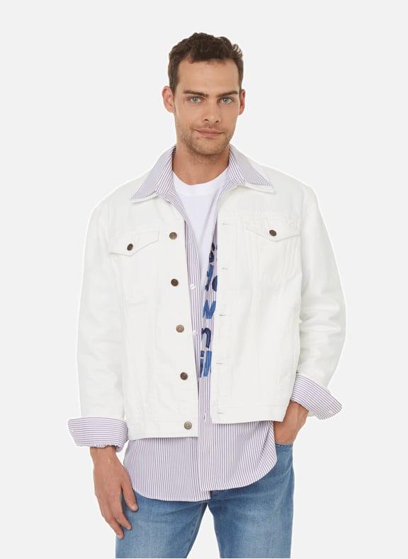 Veste en jean Beige by SAISON 1865 SAISON 1865 Veste en jean Beige
