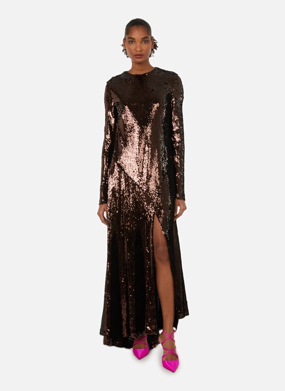 Asymmetrical sequin dress best sale