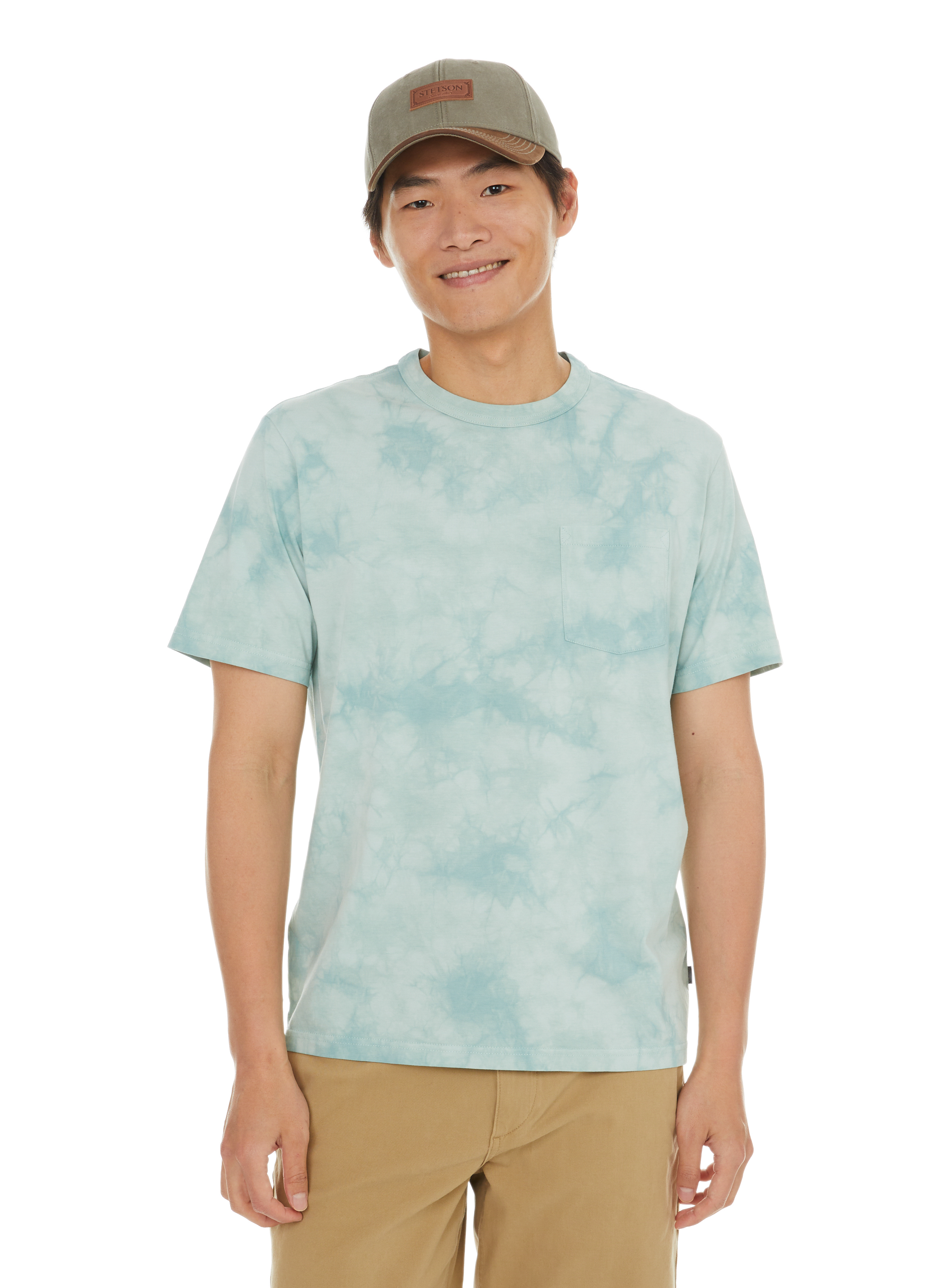 Bi-material baseball cap STETSON Green