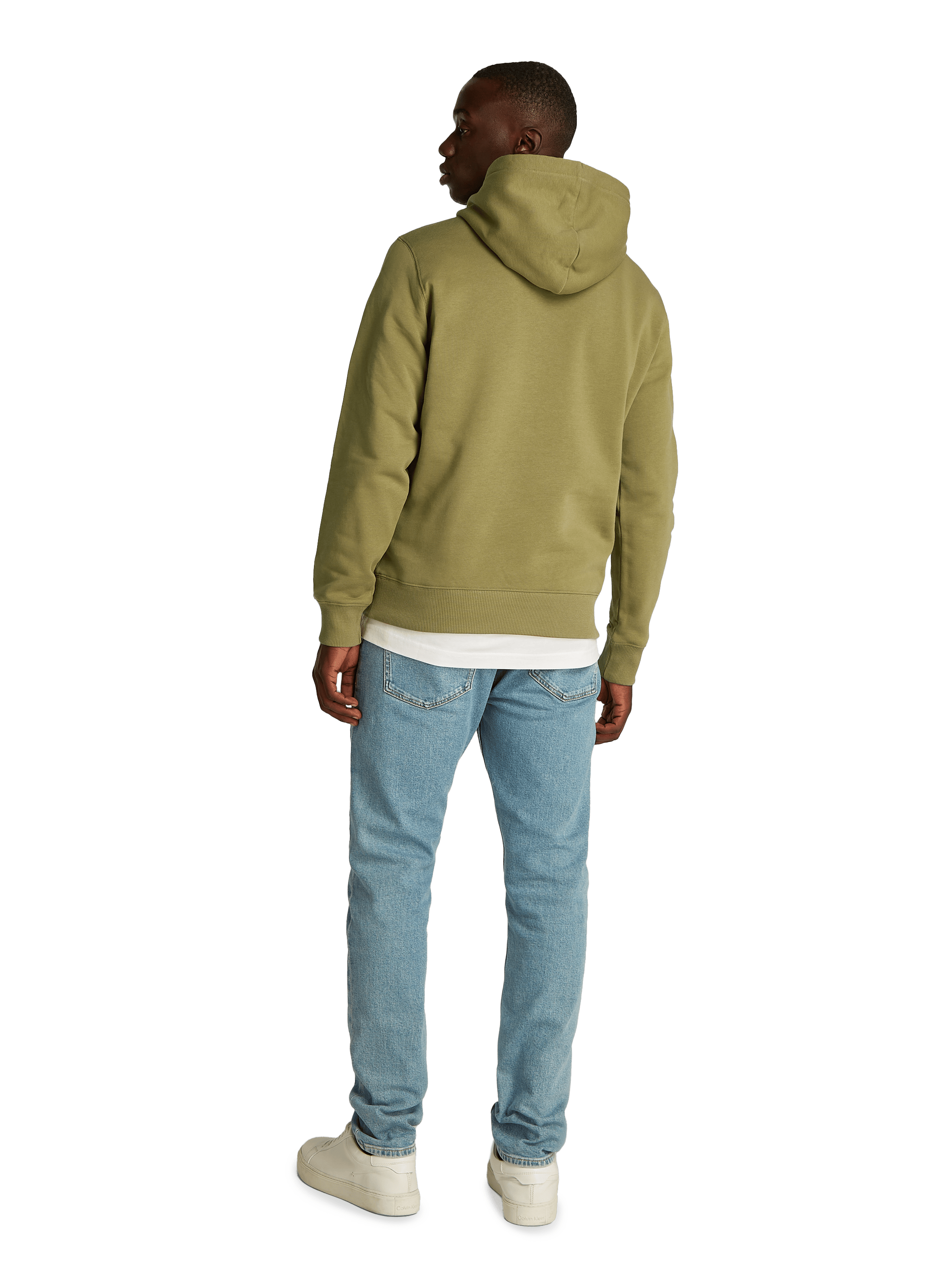 Hoodie en coton CALVIN KLEIN Vert