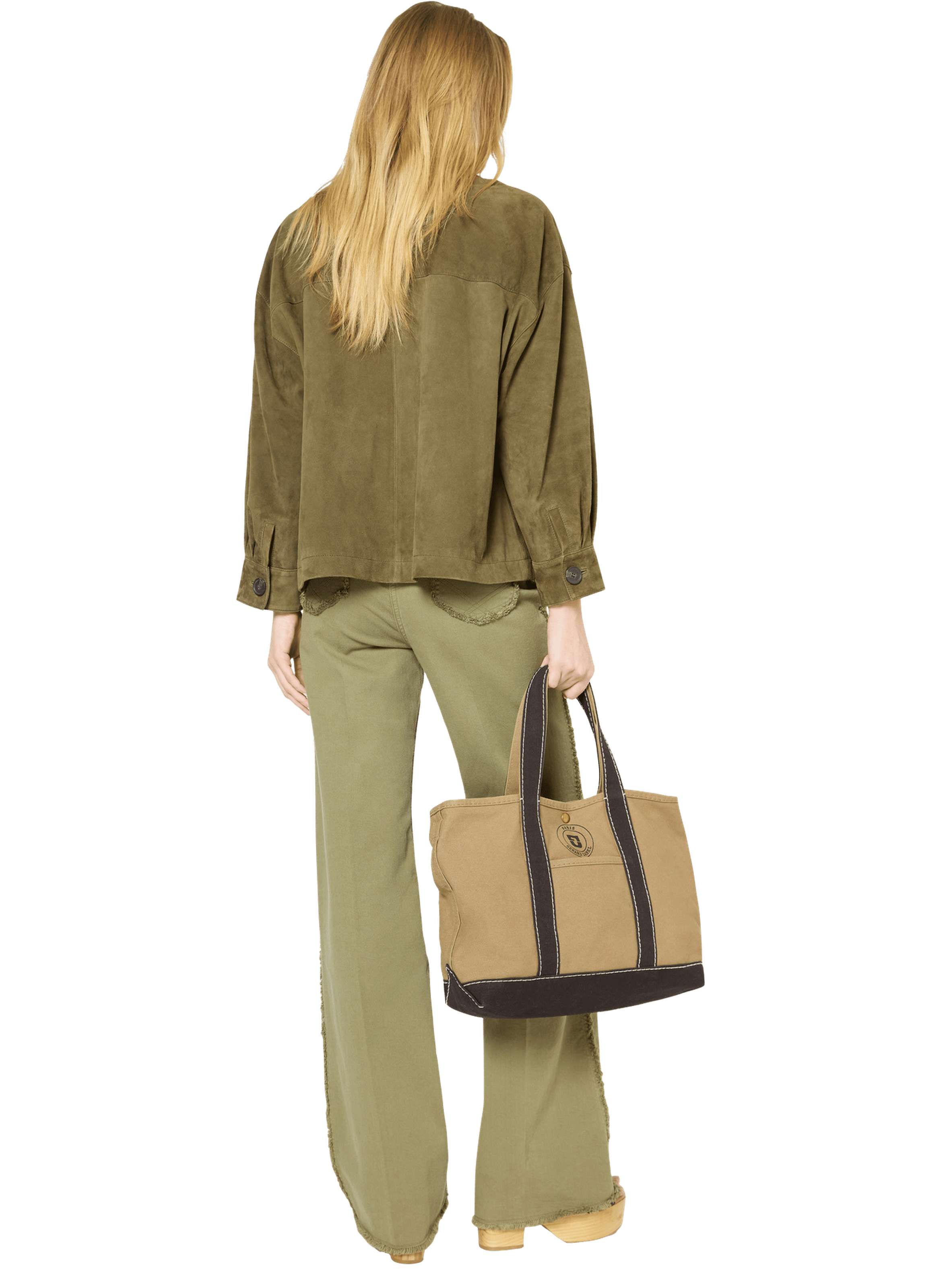 Surchemise en cuir velours - rose GERARD DAREL Vert