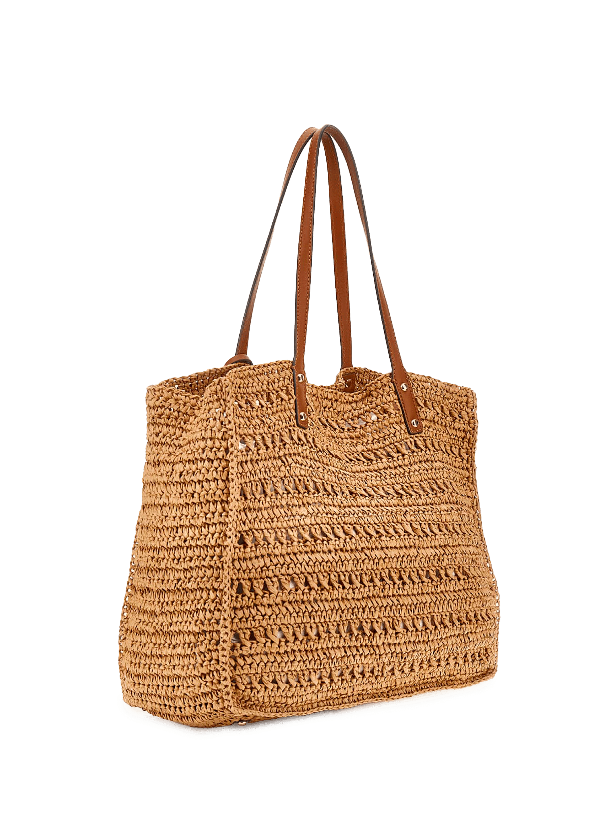 Sac cabas Irene en raphia tressé GUESS Multicolore
