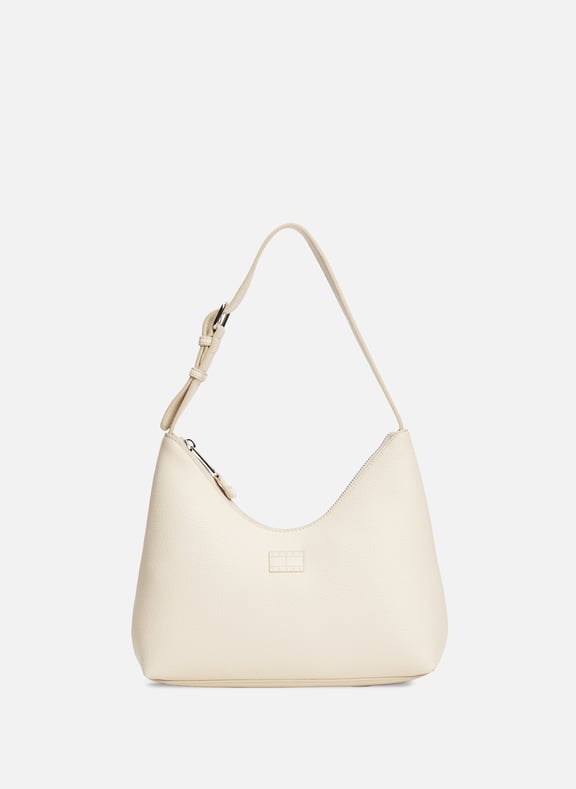 Sac porté épaule grainé Beige by TOMMY HILFIGER TOMMY HILFIGER Sac porté épaule grainé Beige