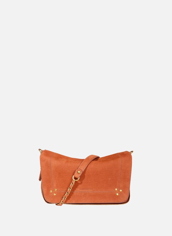 Sac à bandoulière Bobi S en cuir Orange by JÉRÔME DREYFUSS JÉRÔME DREYFUSS Sac à bandoulière Bobi S en cuir Orange