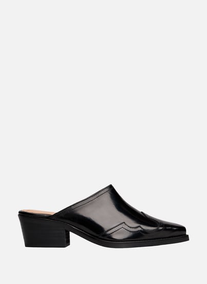 Mules cow boy en cuir  TOMMY HILFIGER Mules cow boy en cuir  TOMMY HILFIGER