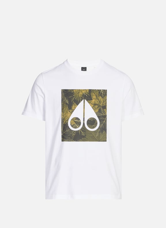 T-shirt imprimé en coton Blanc by MOOSE KNUCKLES MOOSE KNUCKLES T-shirt imprimé en coton Blanc