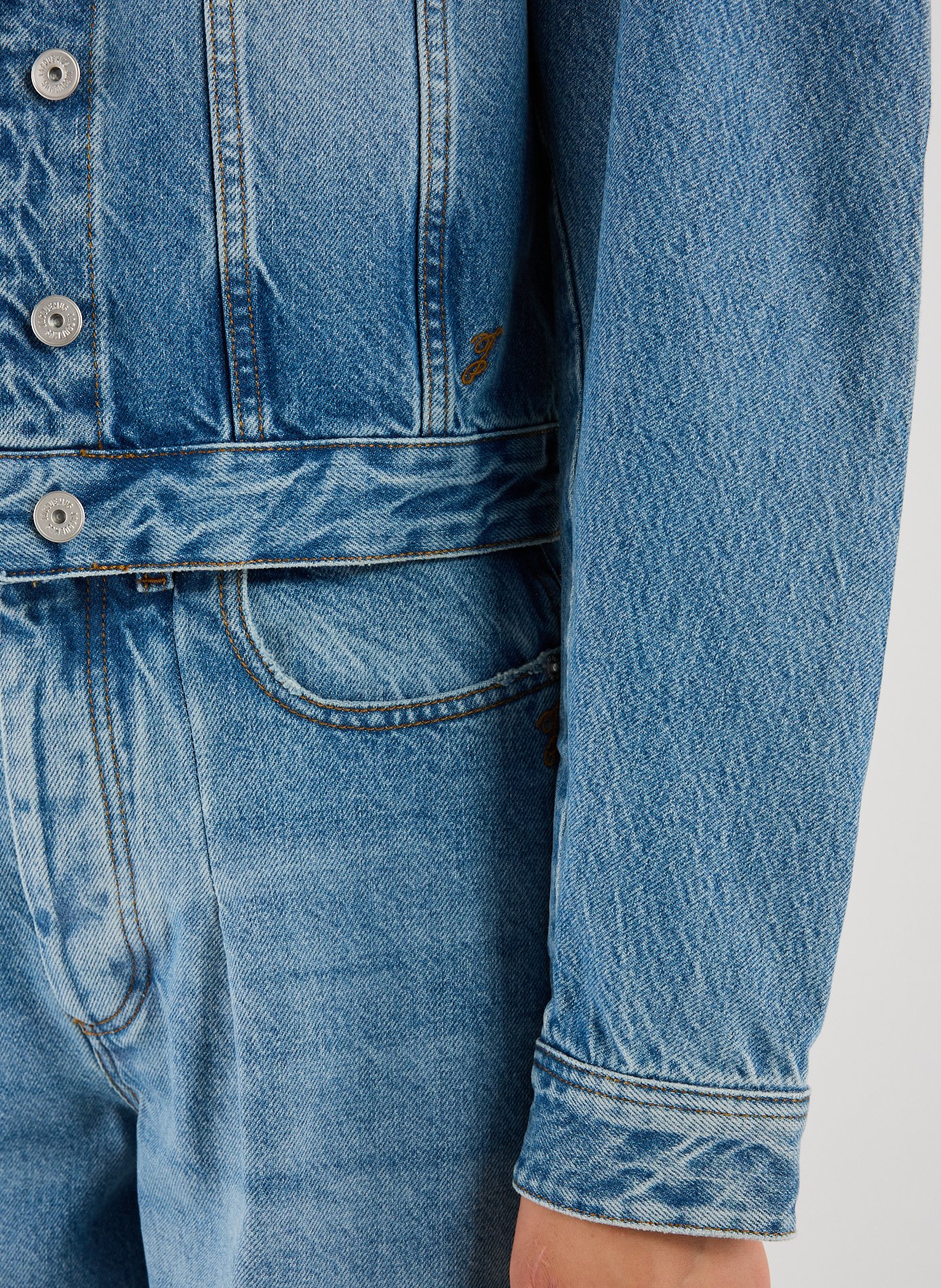 Cotton denim jacket JACQUEMUS Blue
