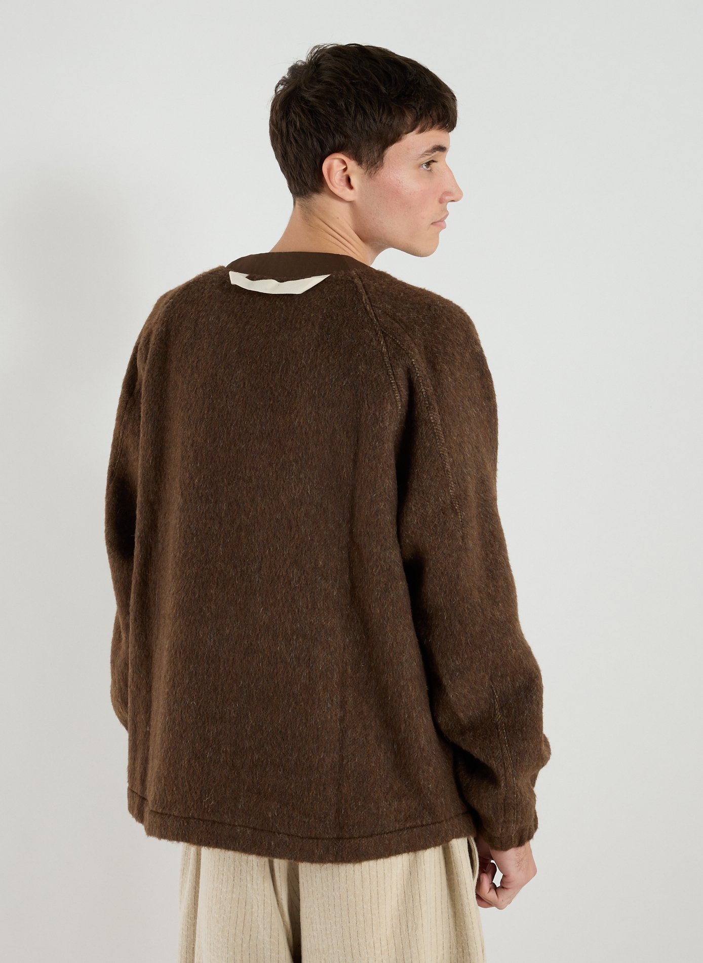 Mixed wool cardigan MERELY MADE Brown