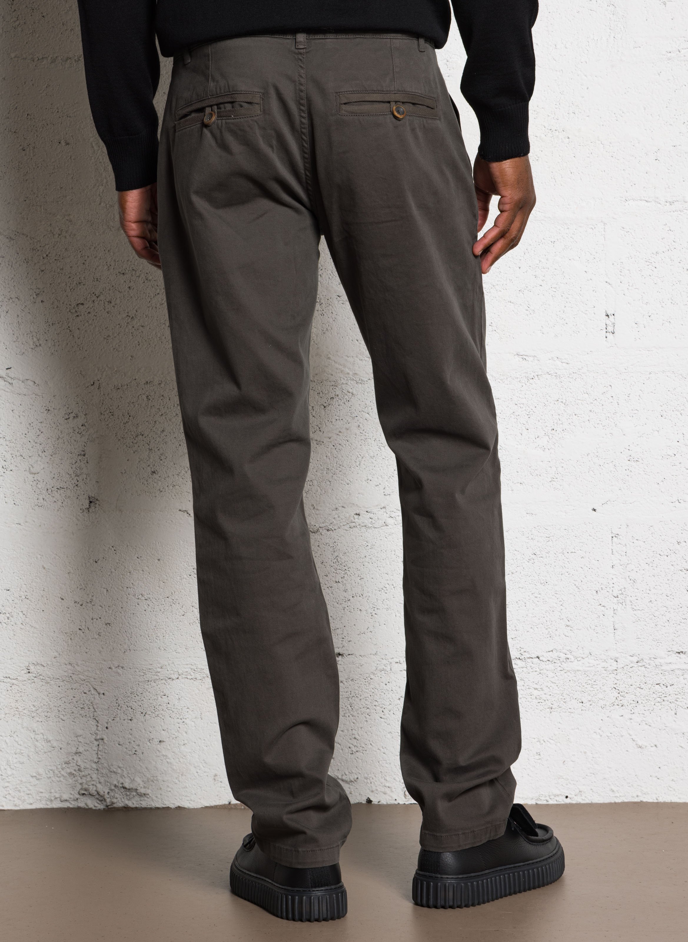 Pantalon chino uni en coton mélangé heritage ARMOR-LUX Kaki
