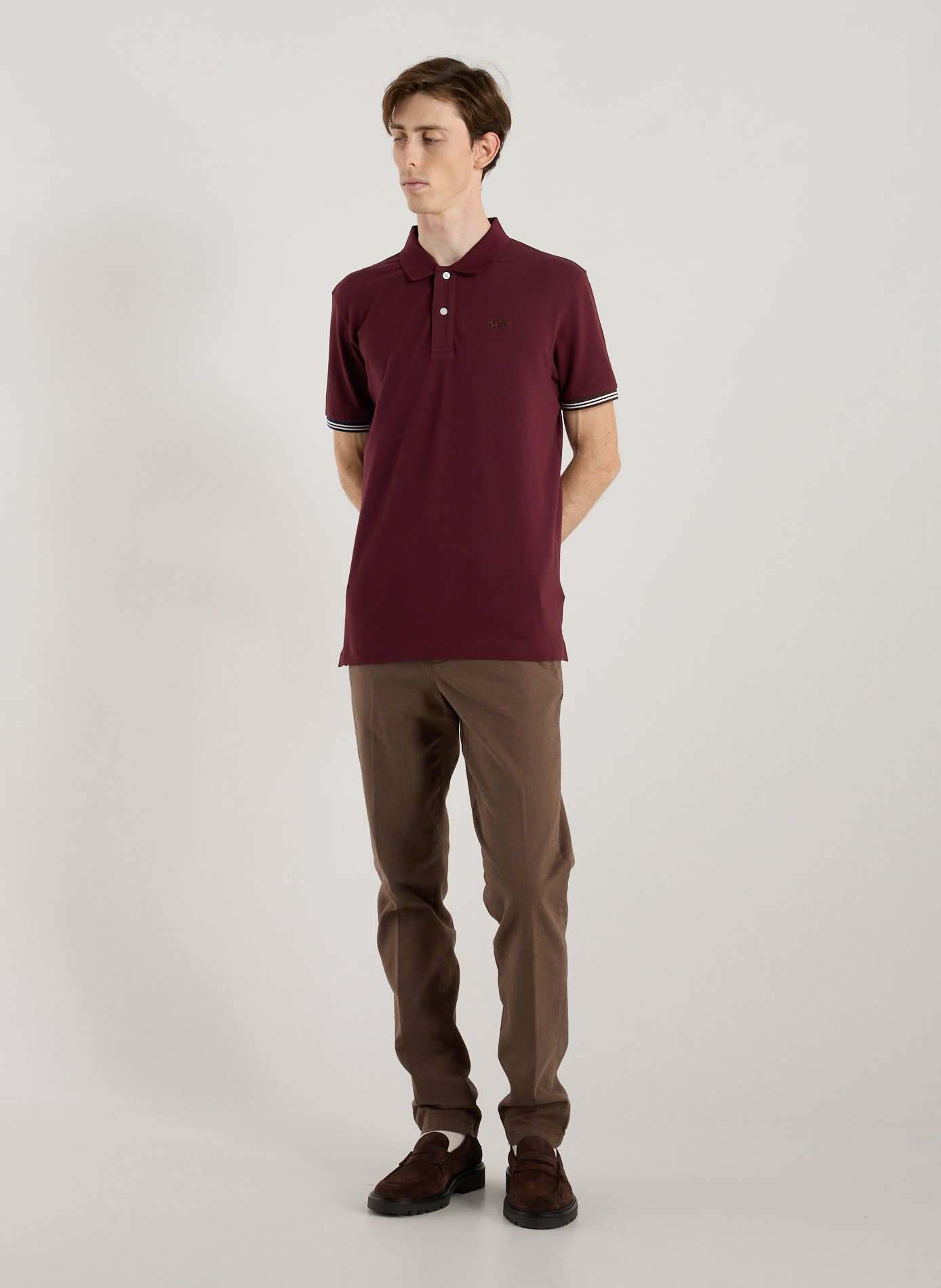 Polo droit en coton mélangé LA MARTINA Rouge