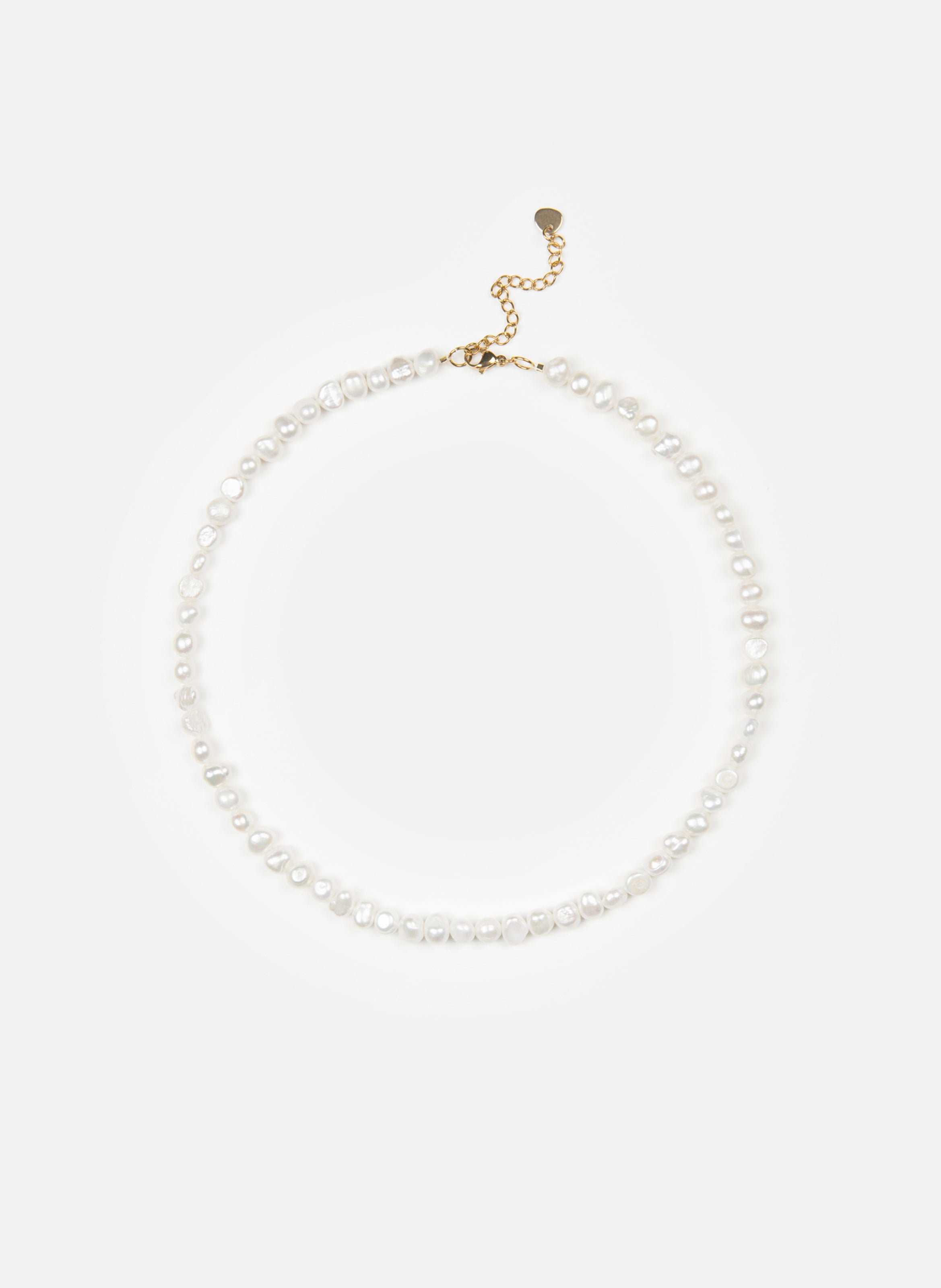 Collier brume en véritables perles d'eau douce KURAGE GINZA Doré