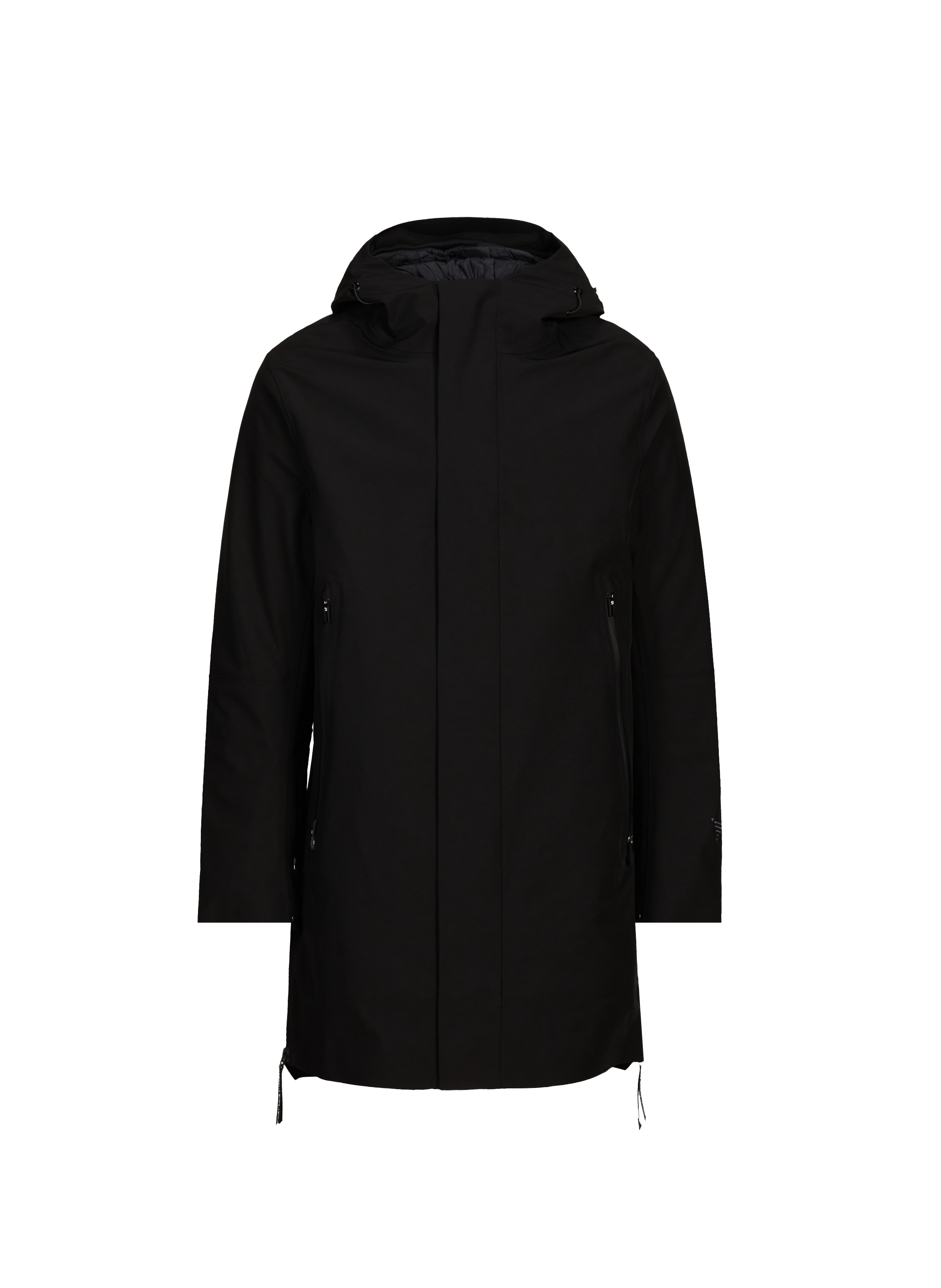 KRAKATAU Parka à capuche avec doublure amovible Black
