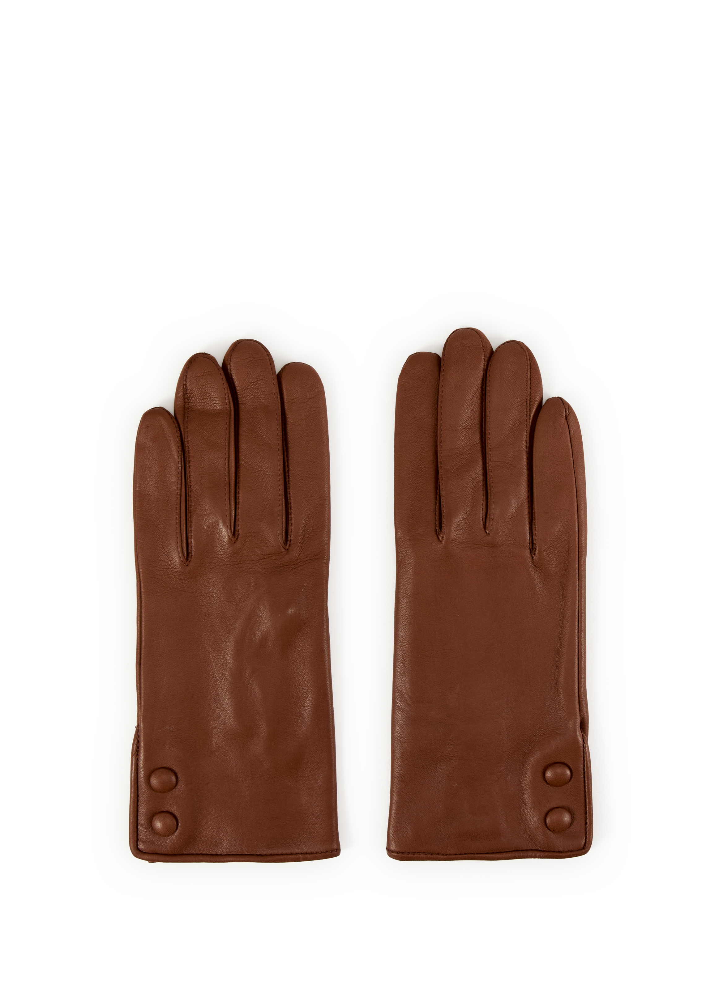 SAISON 1865 Gants en cuir d'agneau Marron