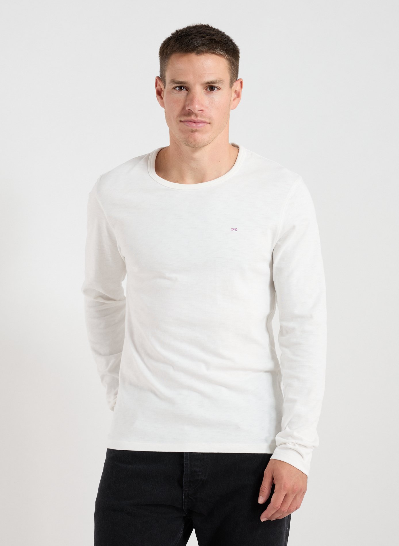 EDEN PARK Classic Cotton T-Shirt Beige