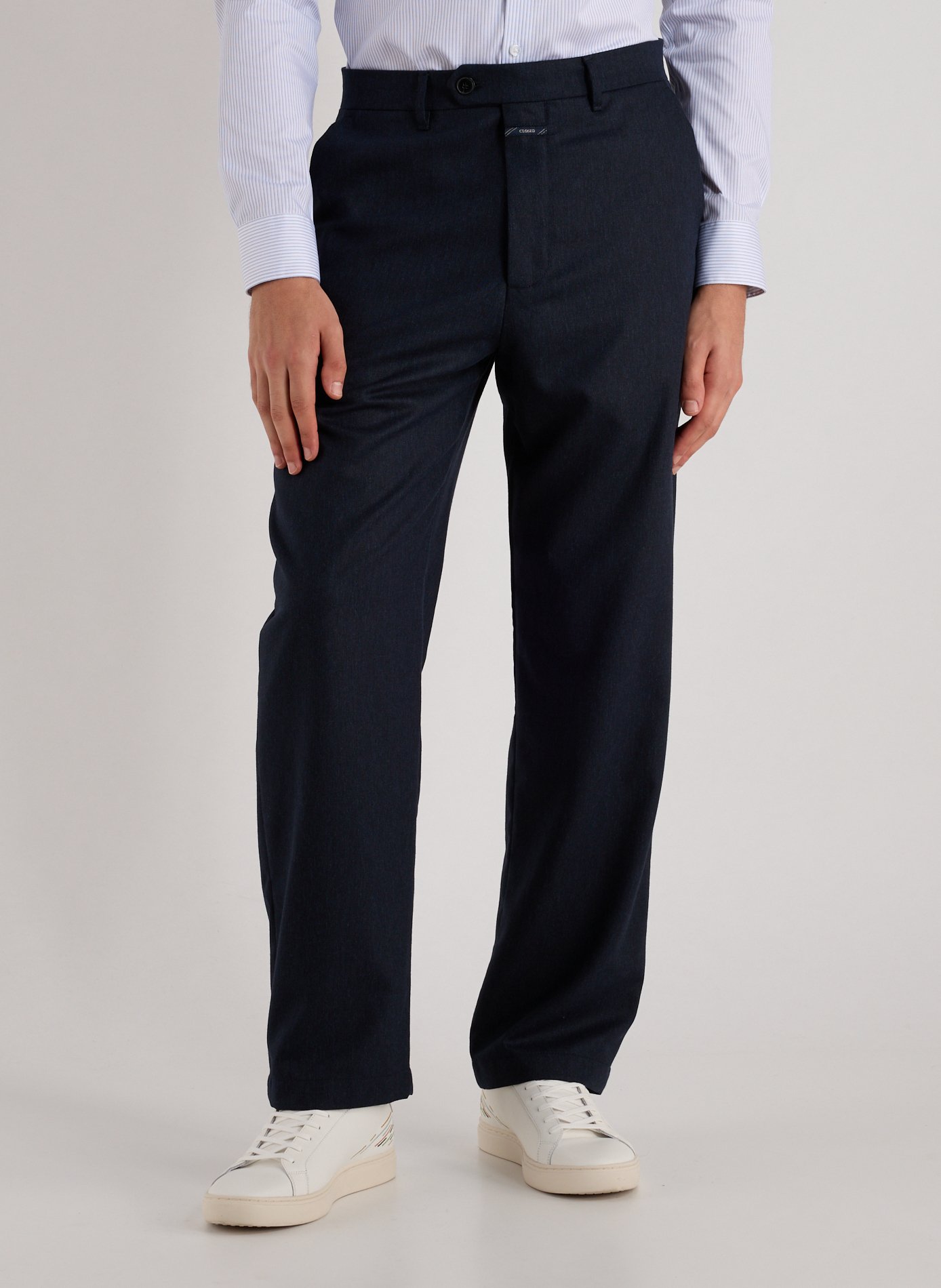 CLOSED Straight trousers Fairport in mixed wool Blue